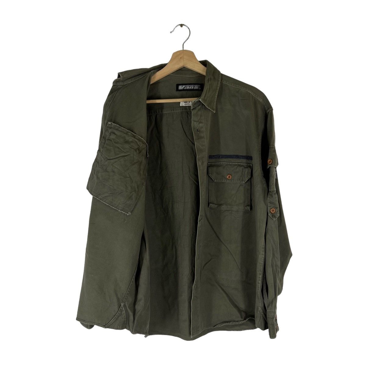 Japanese Brand VINTAGE VANS USA LIGHT JACKET MILITARY DESIGN Size US L / EU 52-54 / 3 - 7 Thumbnail