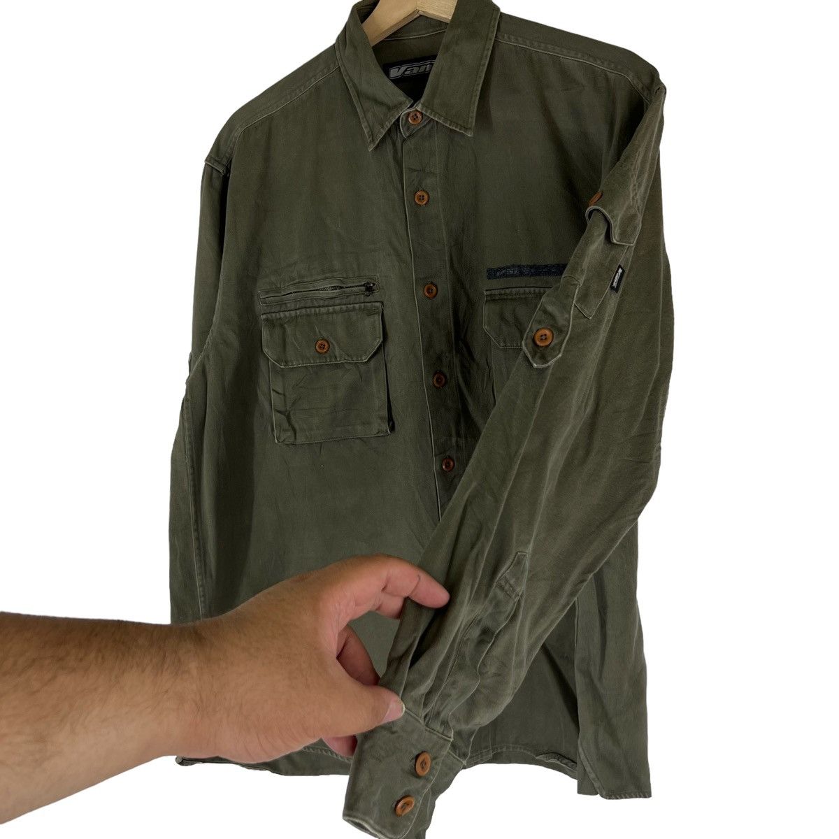 Japanese Brand VINTAGE VANS USA LIGHT JACKET MILITARY DESIGN Size US L / EU 52-54 / 3 - 4 Thumbnail
