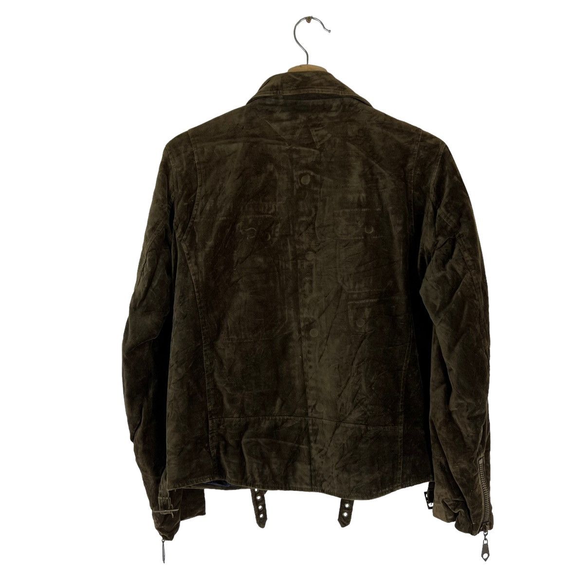 Japanese Brand VINTAGE VELVET CROPPED PARACHUTE BIKER JACKET PURETE JAPAN Size US M / EU 48-50 / 2 - 9 Thumbnail