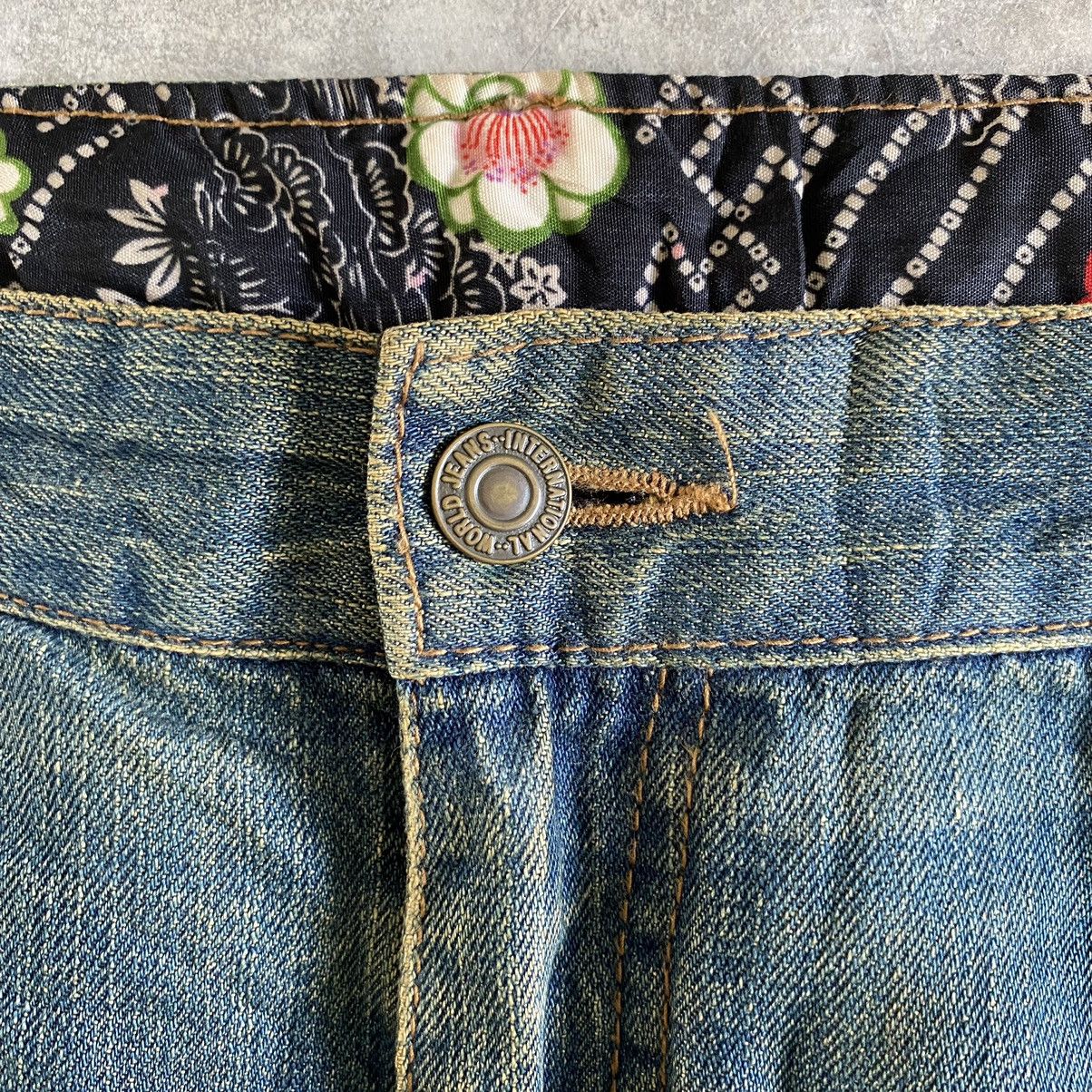 Designer Karakuri Tamashii Style Dominate Embroidered Koi Fish Jeans Size US 37 - 10 Thumbnail