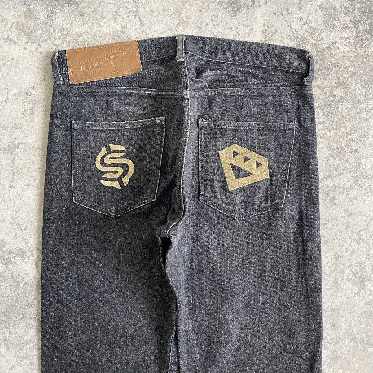 Image of Billionaire Boys Club Diamonds & Dollars Selvedge Denim in Black, Men's (Size 33)