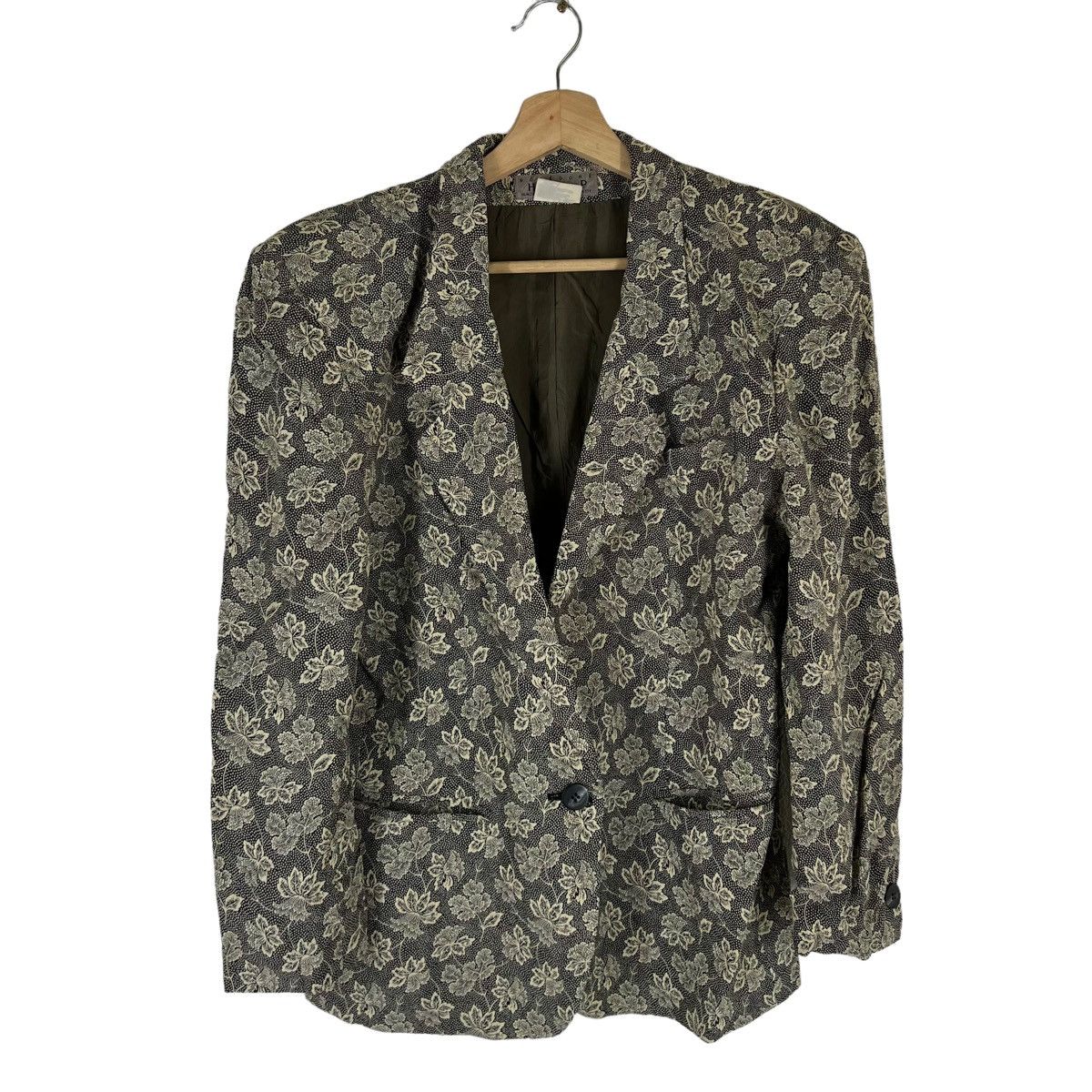 Japanese Brand VINTAGE HIP ITALY MADE FULL PRINT FLOWER JACKET Size US M / EU 48-50 / 2 - 1 Thumbnail