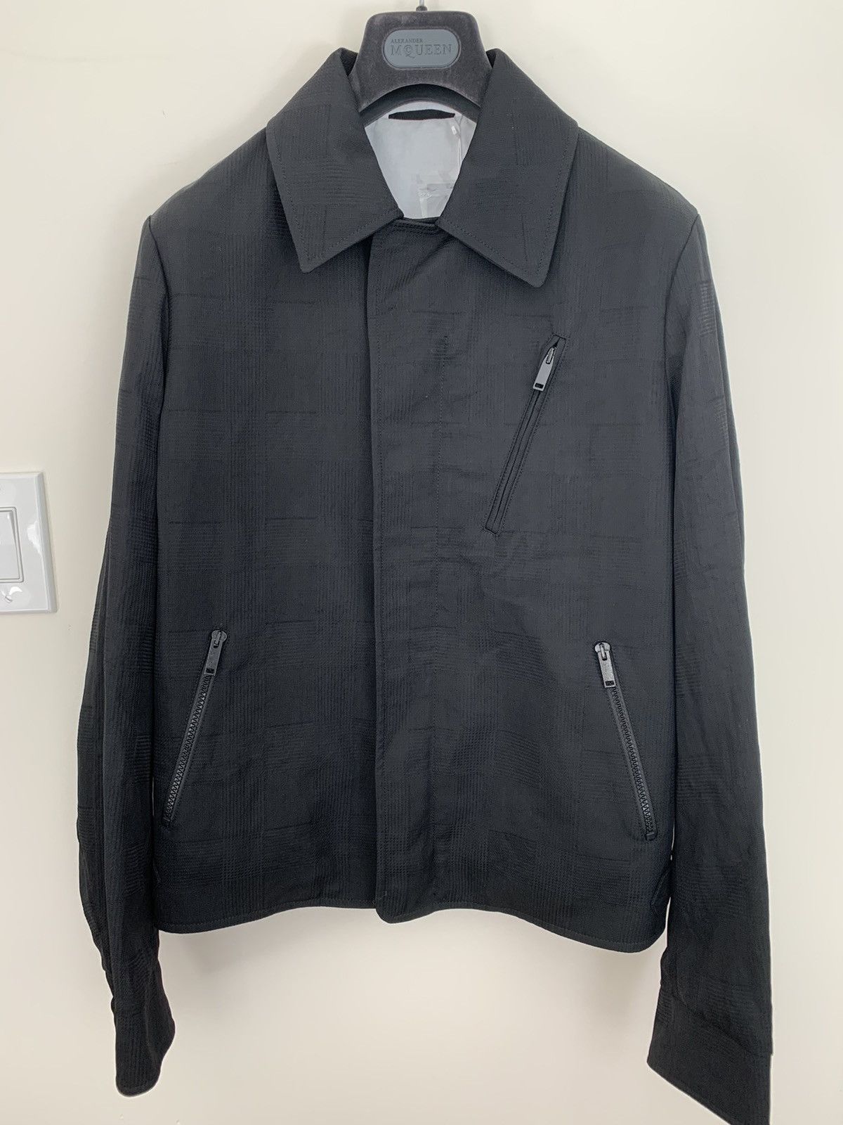 Alexander McQueen €1430 Prince of Wales Harrington-style jacket, Italy Size US M / EU 48-50 / 2 - 1 Thumbnail