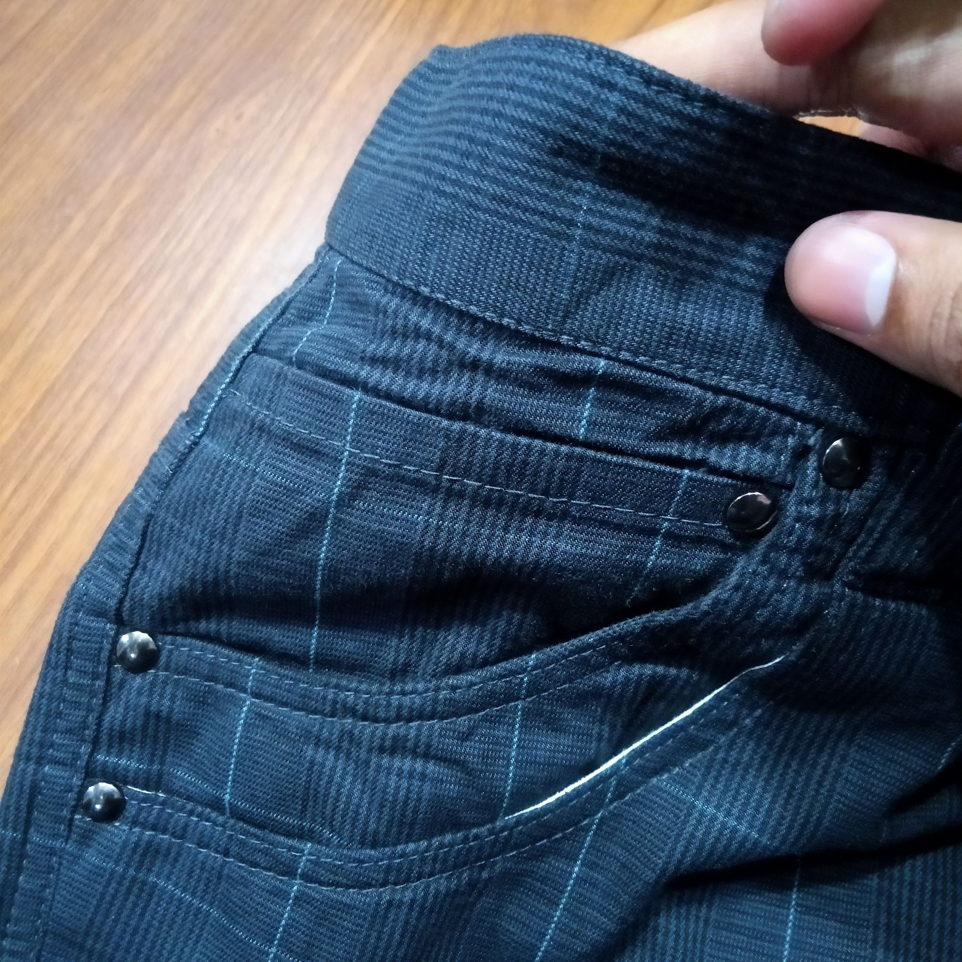 Japanese Brand × Vintage Silver moon cargo pants tartan motif Size US 34 / EU 50 - 2 Thumbnail