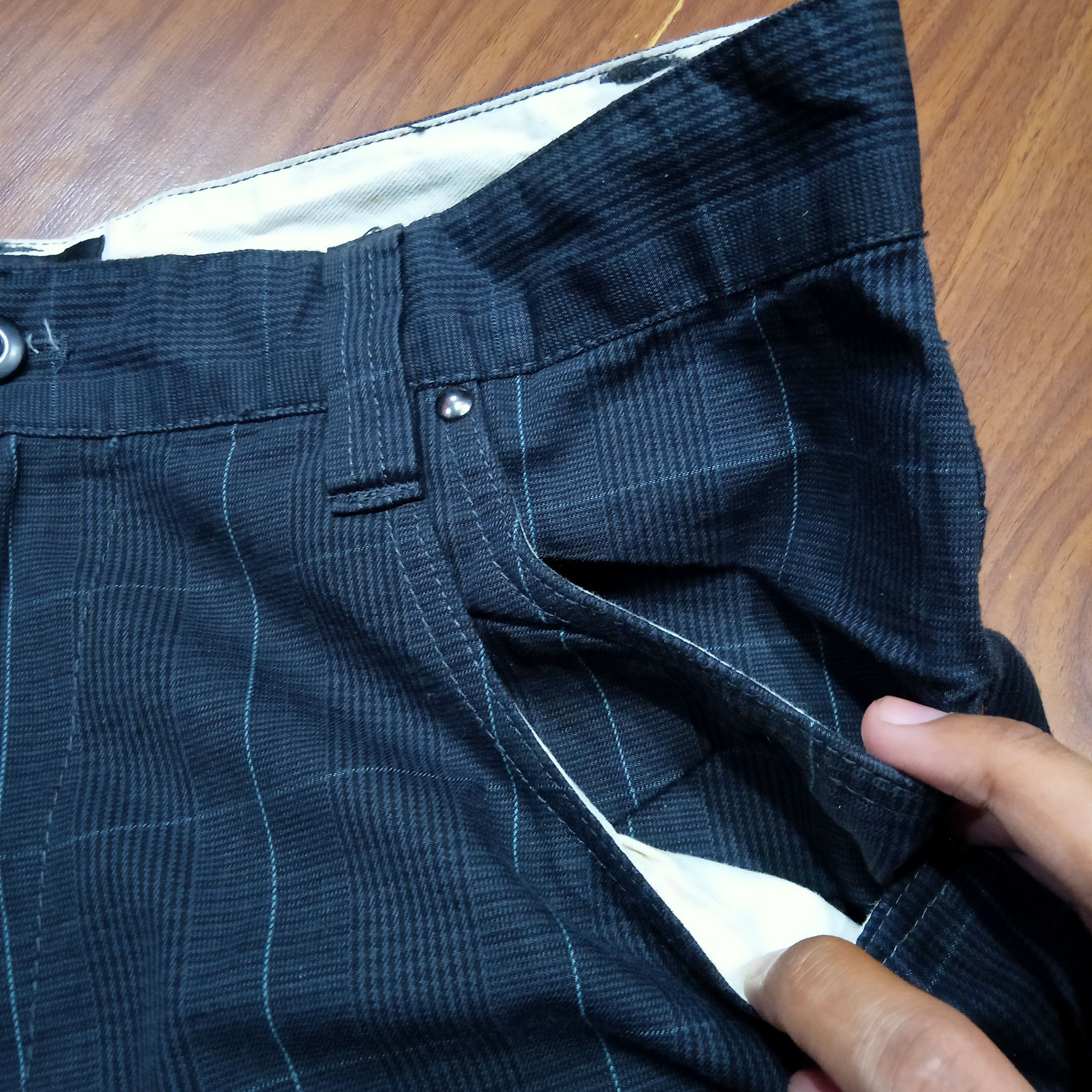 Japanese Brand × Vintage Silver moon cargo pants tartan motif Size US 34 / EU 50 - 3 Thumbnail