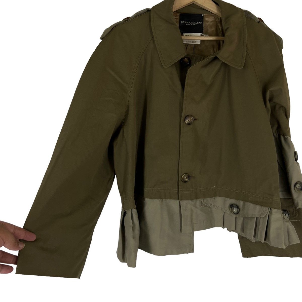 Vintage RARE CROPPED JACKET WINTER 2017 ERIKA CAVALLINI ITALY MADE Size M / US 6-8 / IT 42-44 - 4 Thumbnail
