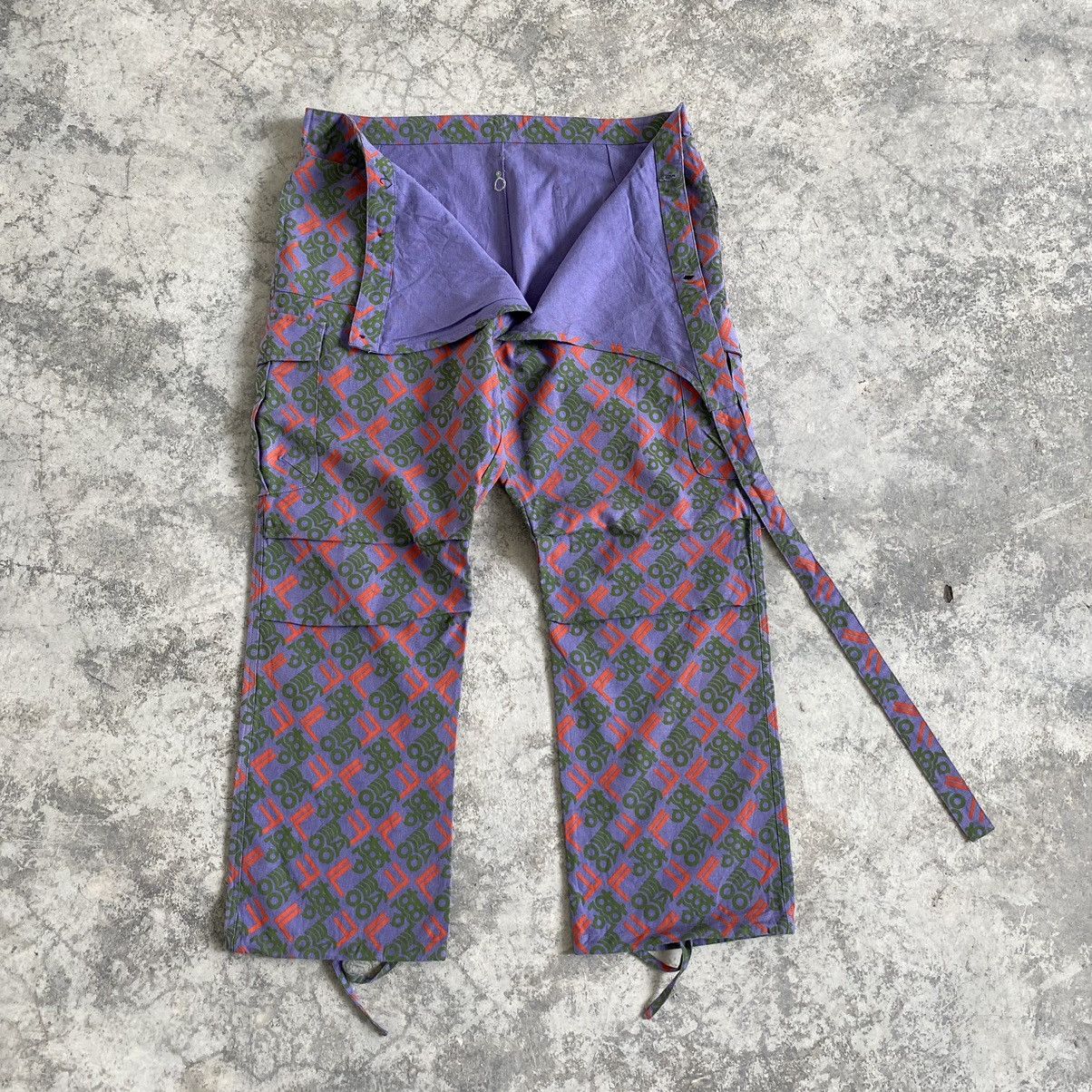 Japanese Brand Mash Mania Asymmetrical Belted Cargo Pants Size US 36 / EU 52 - 15 Thumbnail