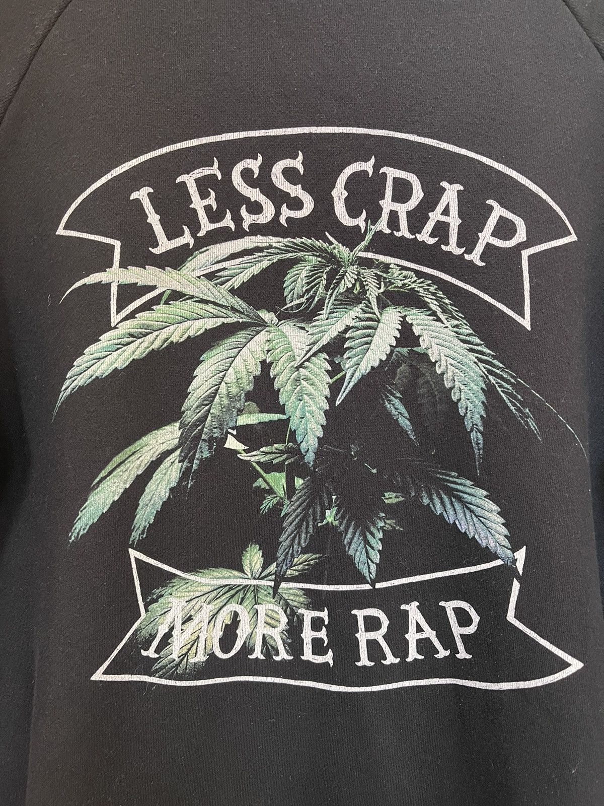 “Less Crap/More Rap” Vintage Crewneck Sweatshirt