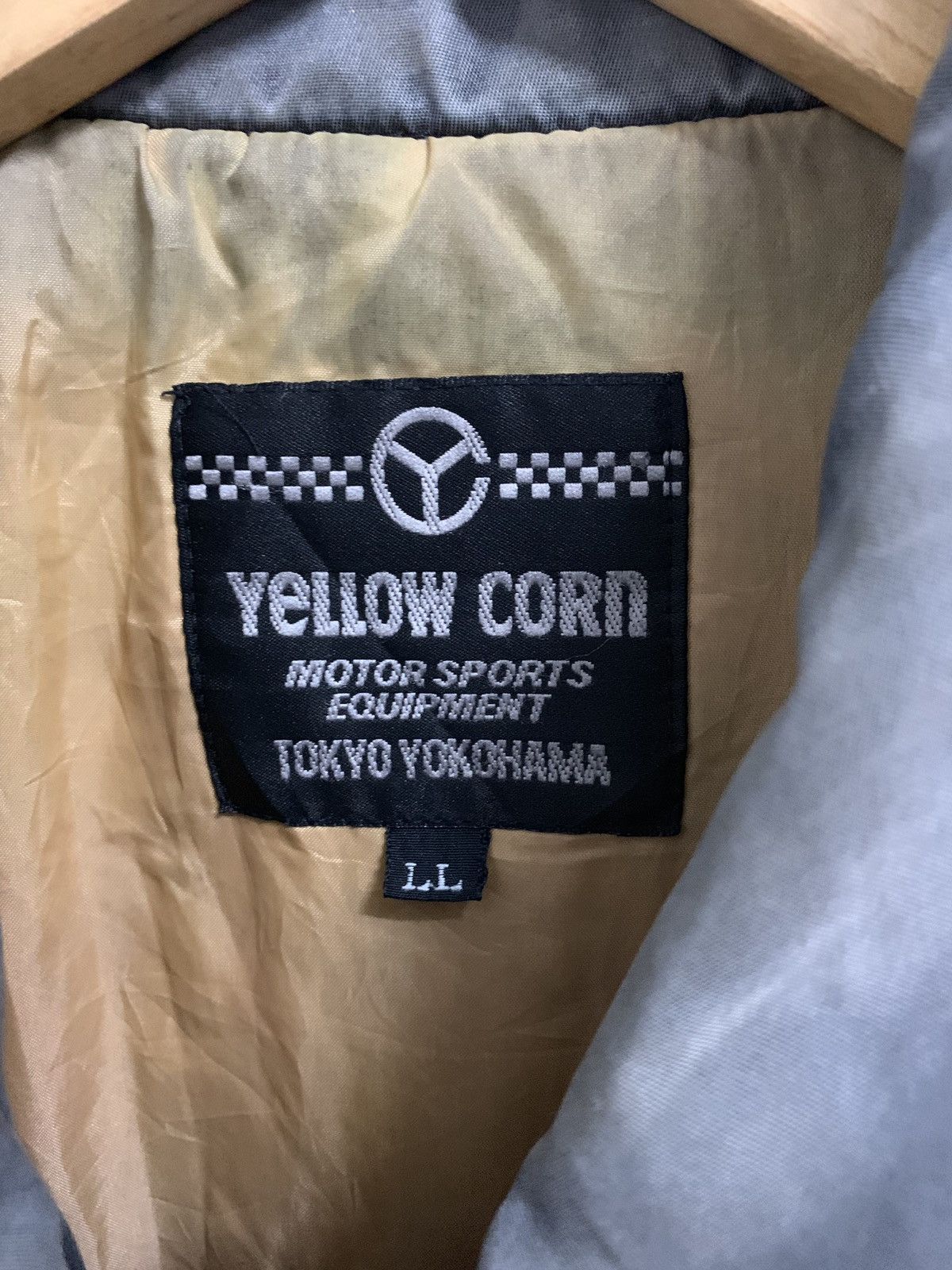 Gear for Sports × Japanese Brand × YELLOW CORN 🇯🇵 Yellow Corn Motor Sports Thrashed Faded Jacket Size US L / EU 52-54 / 3 - 9 Thumbnail