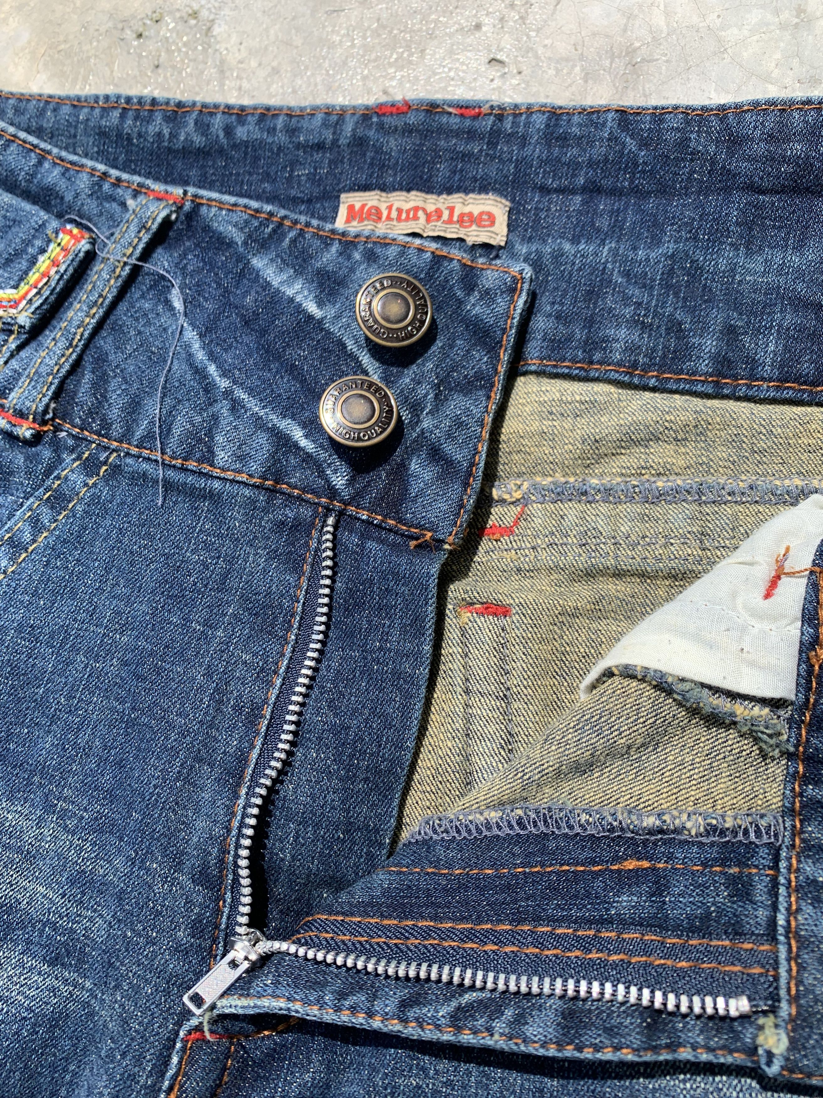 Japanese Brand Vintage Melurelee Flare Denim Jeans Size US 29 - 9 Thumbnail