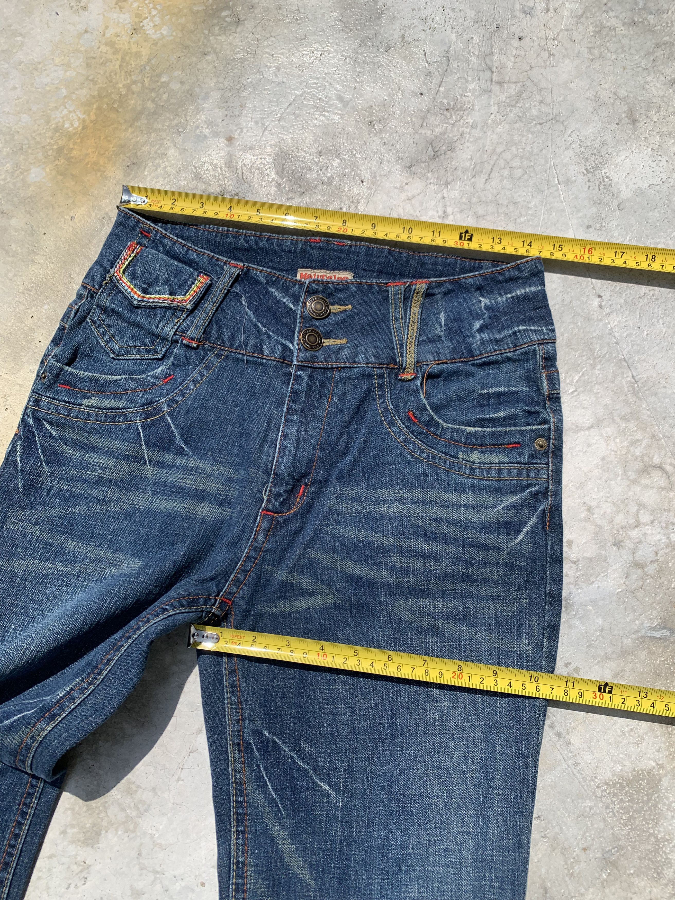Japanese Brand Vintage Melurelee Flare Denim Jeans Size US 29 - 5 Thumbnail