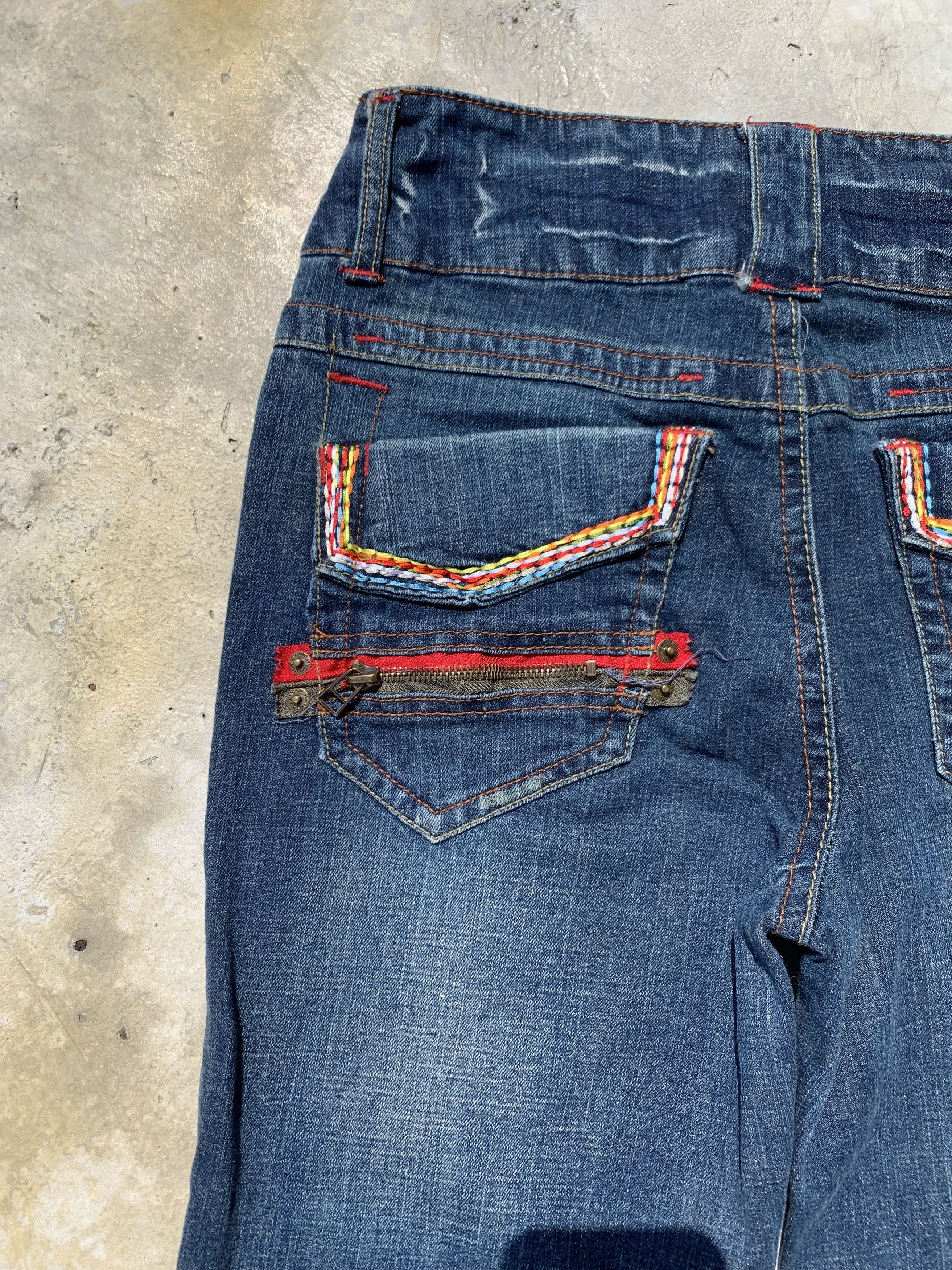 Japanese Brand Vintage Melurelee Flare Denim Jeans Size US 29 - 11 Thumbnail