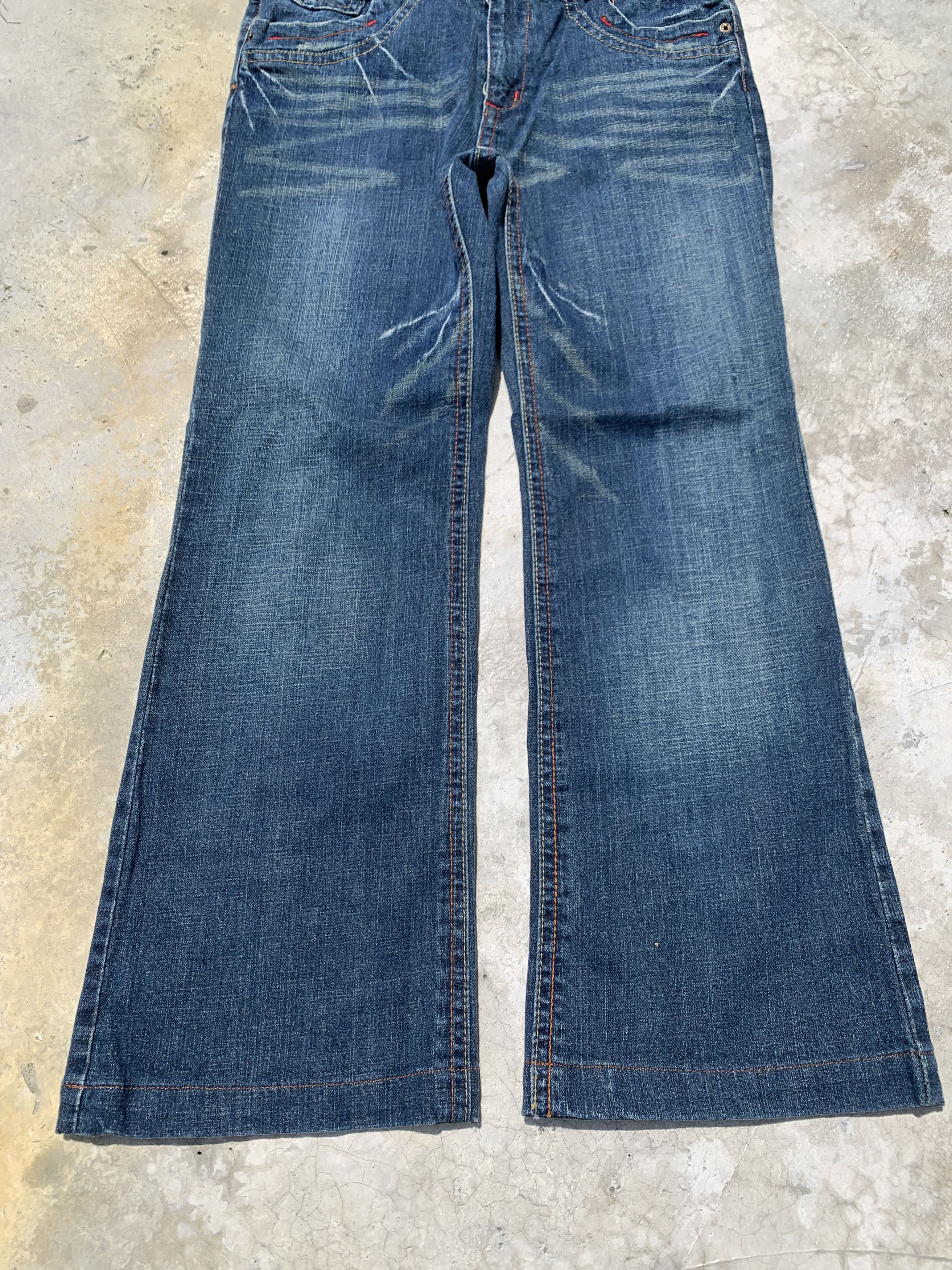 Japanese Brand Vintage Melurelee Flare Denim Jeans Size US 29 - 4 Thumbnail
