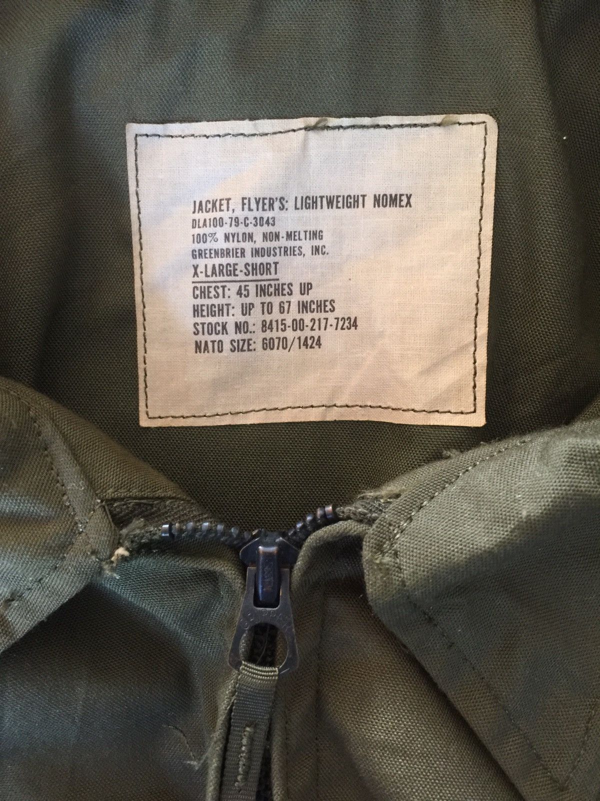 Vintage Vintage Military Nato Flyers Lightweight Jacket Nomex Size US M / EU 48-50 / 2 - 3 Thumbnail