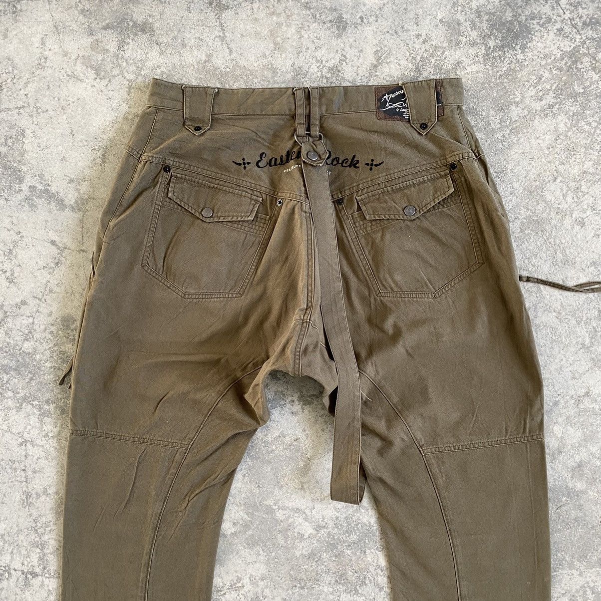 Japanese Brand VTG PPFM Eastern Rock 3D Pocket Dropped Crotch Pants Size US 34 / EU 50 - 11 Thumbnail