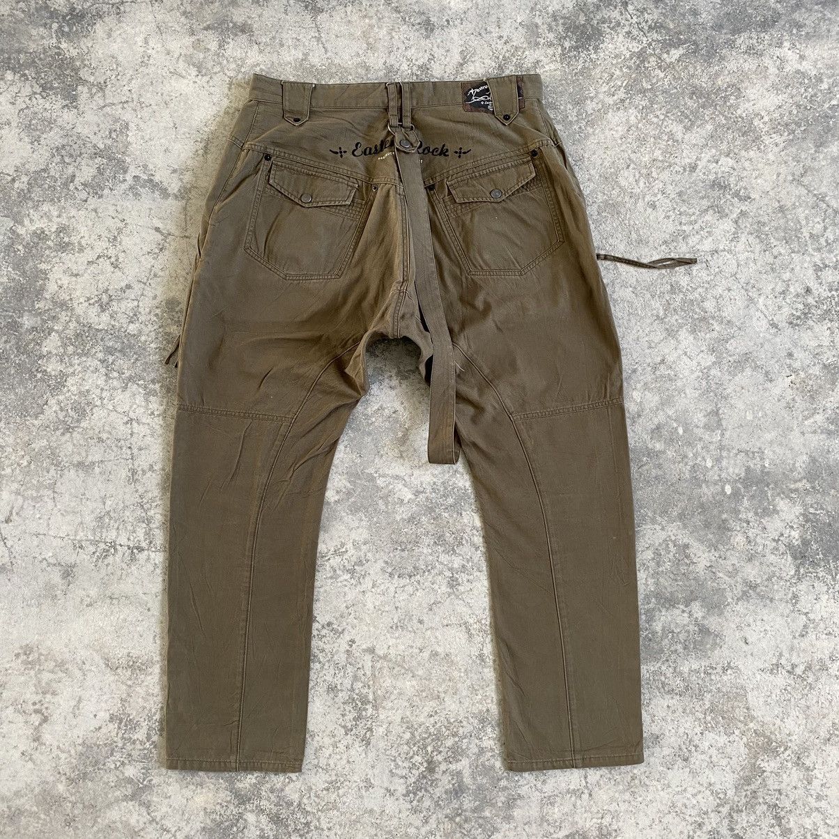 Japanese Brand VTG PPFM Eastern Rock 3D Pocket Dropped Crotch Pants Size US 34 / EU 50 - 10 Thumbnail