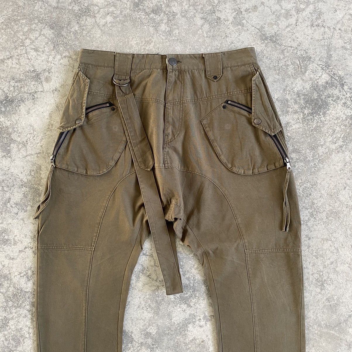 Japanese Brand VTG PPFM Eastern Rock 3D Pocket Dropped Crotch Pants Size US 34 / EU 50 - 2 Thumbnail