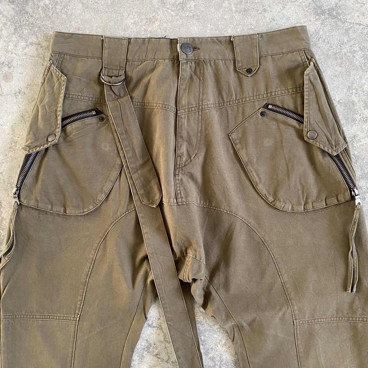 Japanese Brand VTG PPFM Eastern Rock 3D Pocket Dropped Crotch Pants Size US 34 / EU 50 - 5 Thumbnail