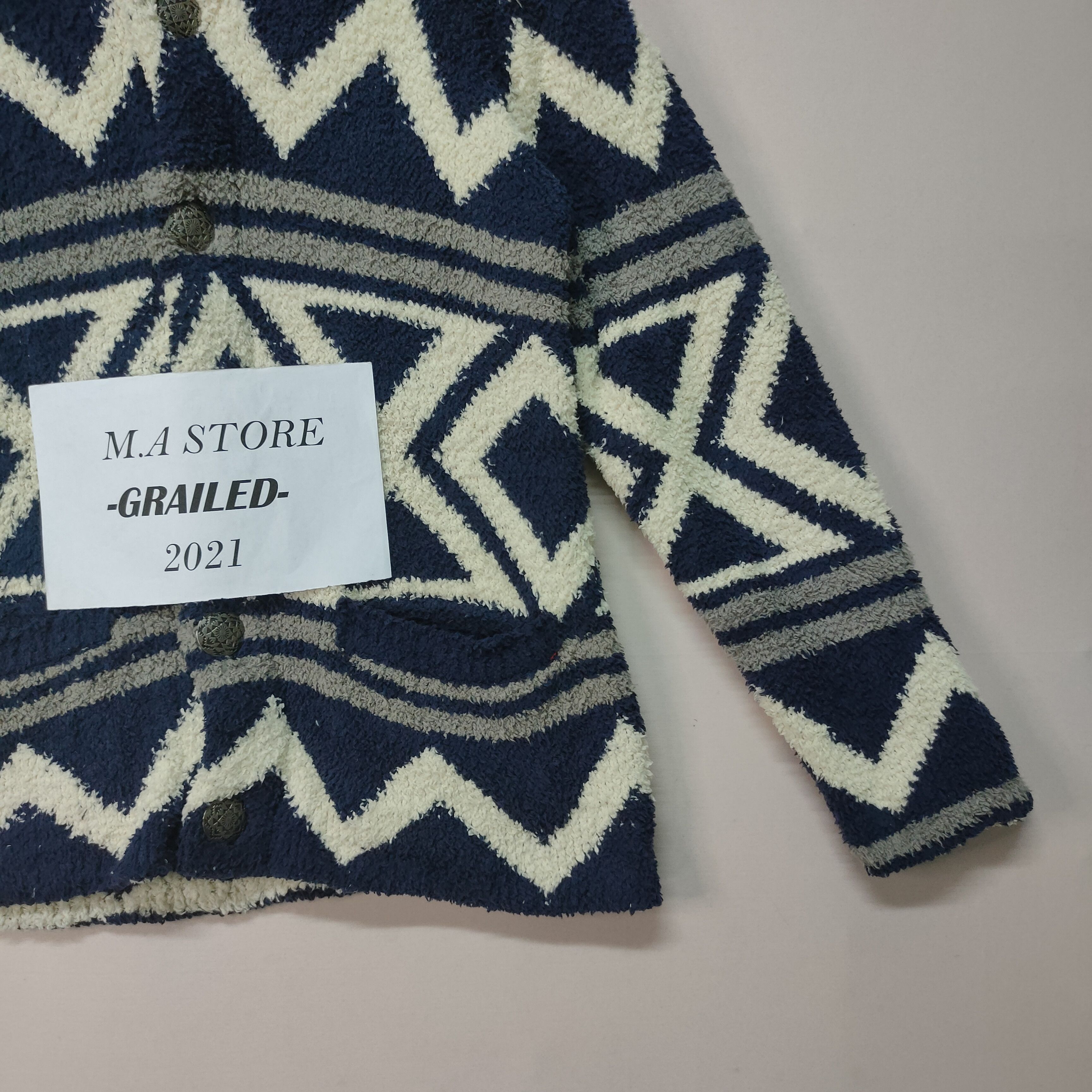 Japanese Brand Vintage CALI SURF Mohair Shag Shaggy Fur Jacket Japanese Size US M / EU 48-50 / 2 - 3 Thumbnail