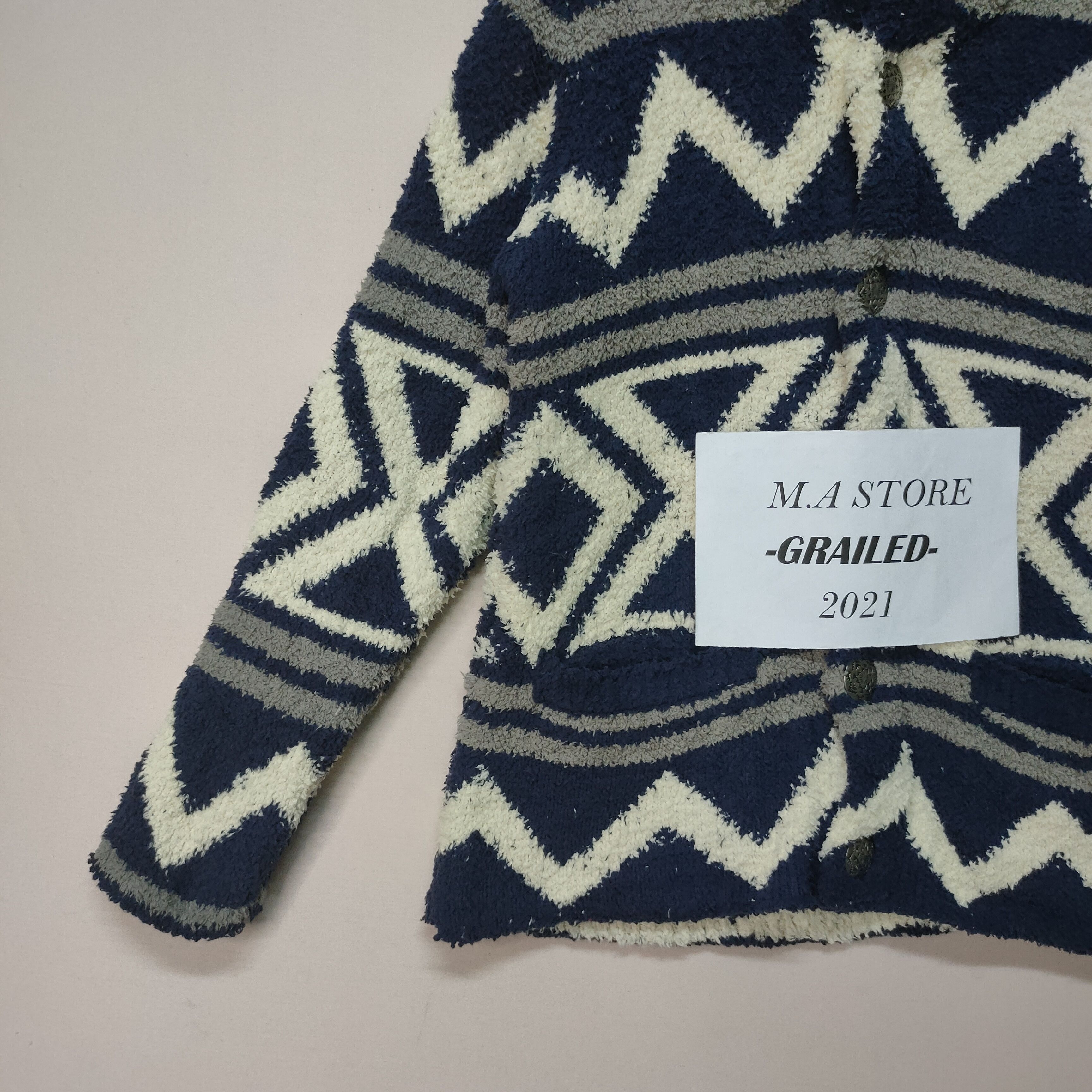 Japanese Brand Vintage CALI SURF Mohair Shag Shaggy Fur Jacket Japanese Size US M / EU 48-50 / 2 - 4 Thumbnail