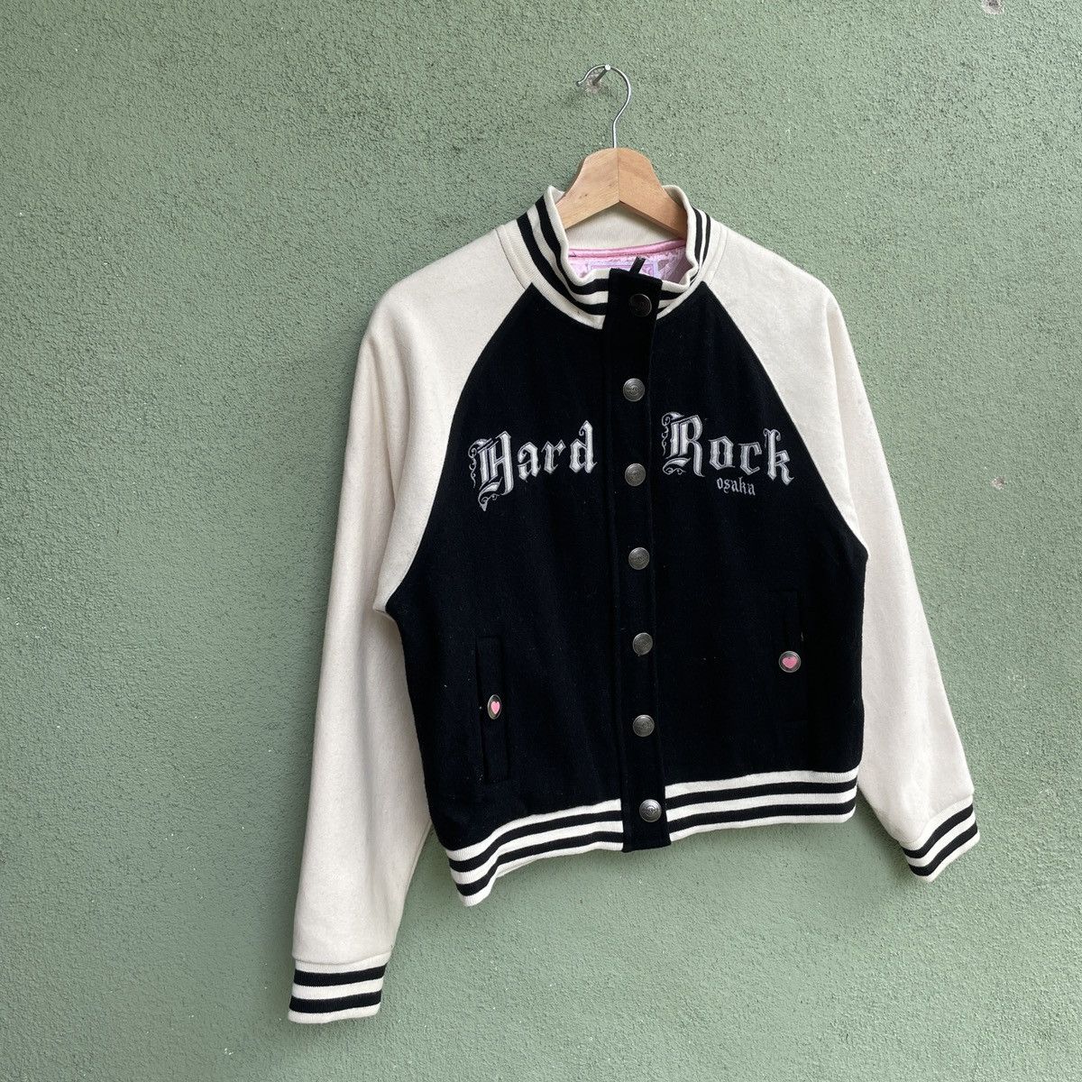 Hard Rock Cafe Vintage Hard Rock Cafe Spell Out Logo Button Up Jacket Size US S / EU 44-46 / 1 - 2 Thumbnail