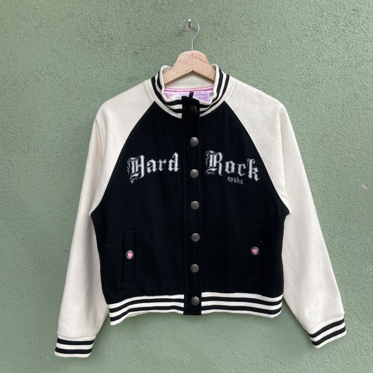 Hard Rock Cafe Vintage Hard Rock Cafe Spell Out Logo Button Up Jacket Size US S / EU 44-46 / 1 - 1 Thumbnail