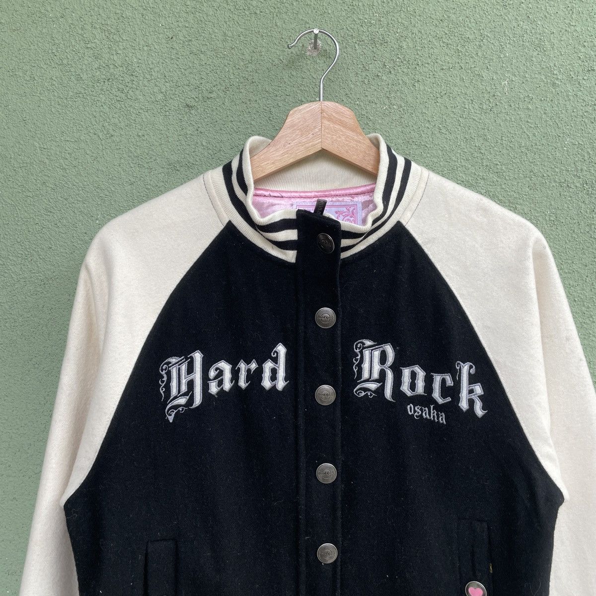 Hard Rock Cafe Vintage Hard Rock Cafe Spell Out Logo Button Up Jacket Size US S / EU 44-46 / 1 - 3 Thumbnail