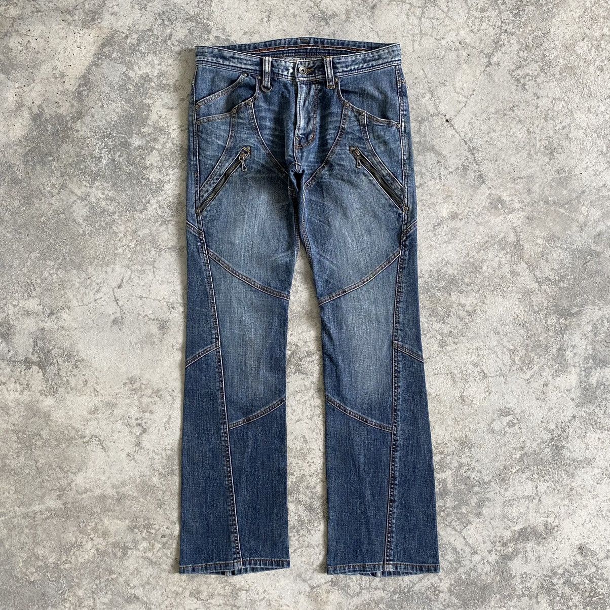 Matsuda Japanese Brand Nicole Club Low Rise Articulated Denim | Grailed