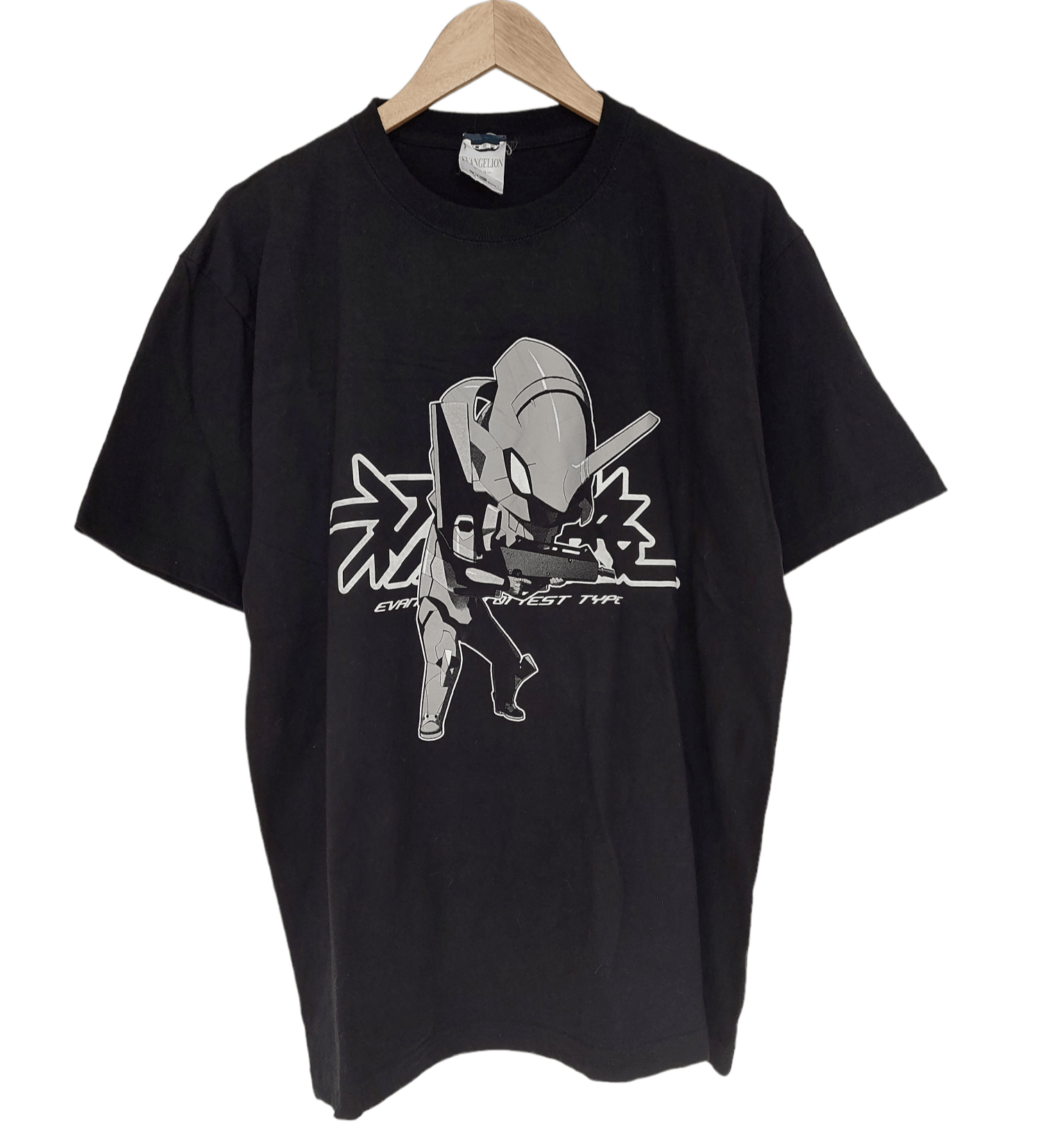 image of Anima x Vintage Evangelion Anime Berserk T-Shirt in Black, Men's (Size XL)