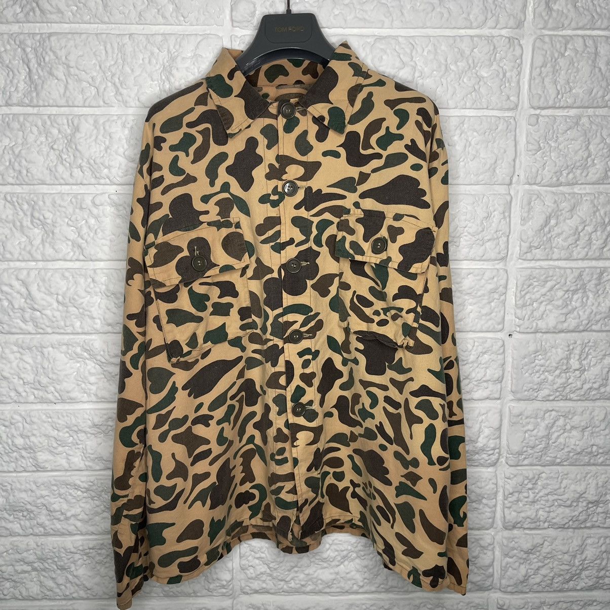 Vintage Vintage Crown Hunting clothing button up Size US L / EU 52-54 / 3 - 1 Thumbnail