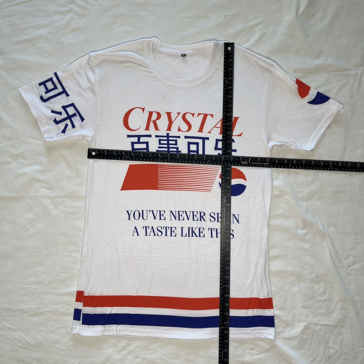 Pepsi Vintage Chinese Pepsi crystal t-shirt Size US XL / EU 56 / 4 - 3 Thumbnail