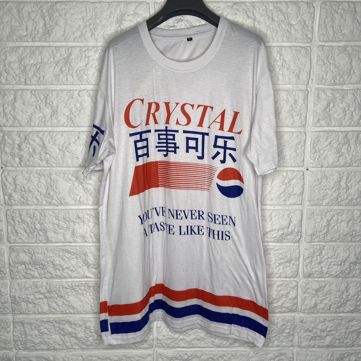 Pepsi Vintage Chinese Pepsi crystal t-shirt Size US XL / EU 56 / 4 - 1 Thumbnail