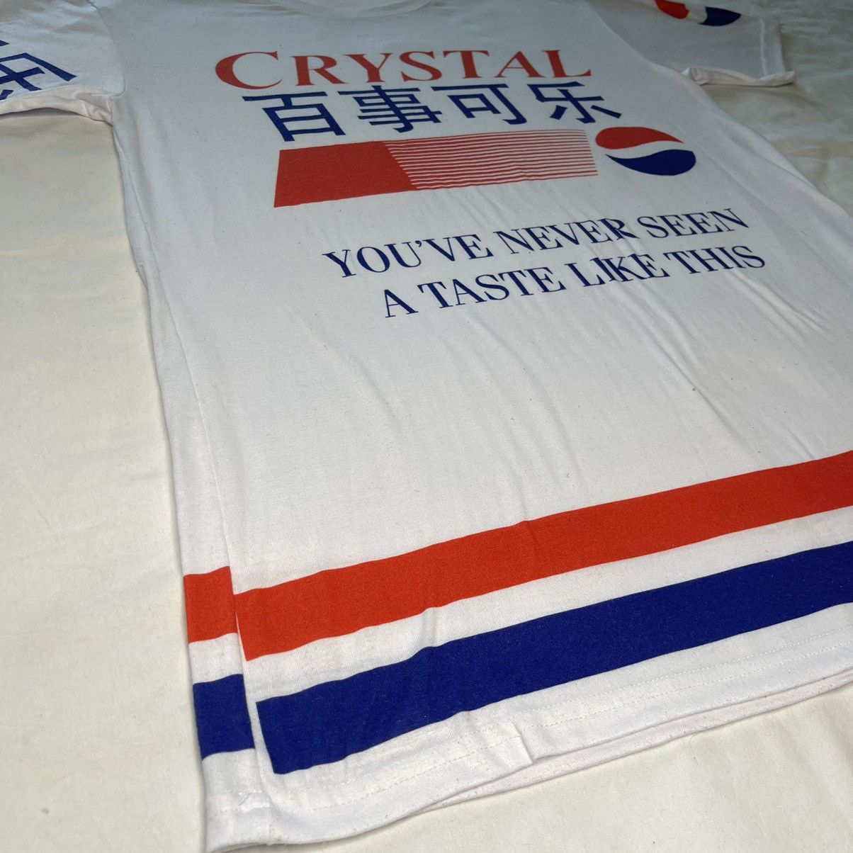 Pepsi Vintage Chinese Pepsi crystal t-shirt Size US XL / EU 56 / 4 - 10 Thumbnail