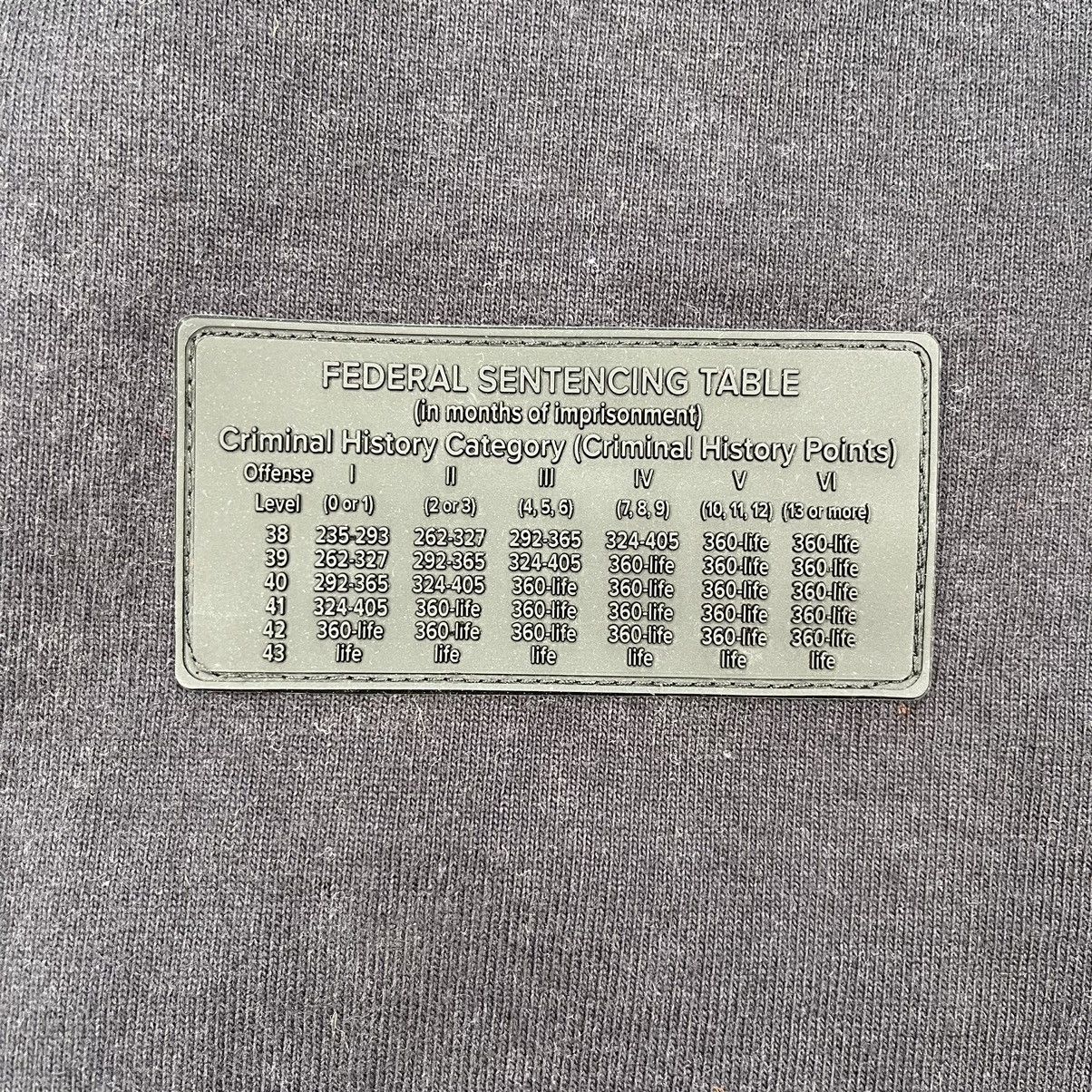 Other 000 Federal Sentencing Table T-shirt Size US M / EU 48-50 / 2 - 6 Thumbnail