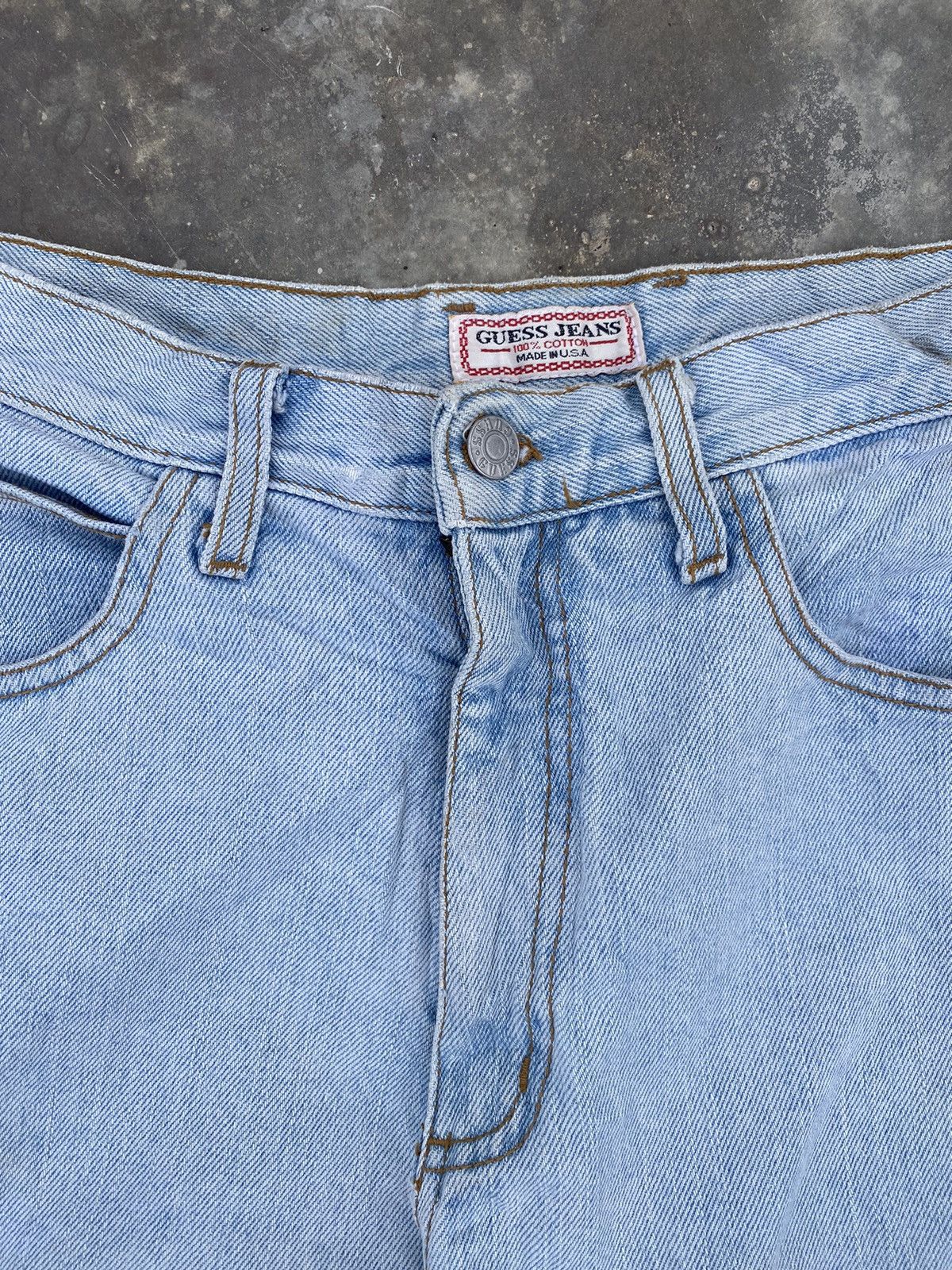 Guess × Vintage Vintage Guess Stone Wash Jeans Size US 29 - 6 Thumbnail