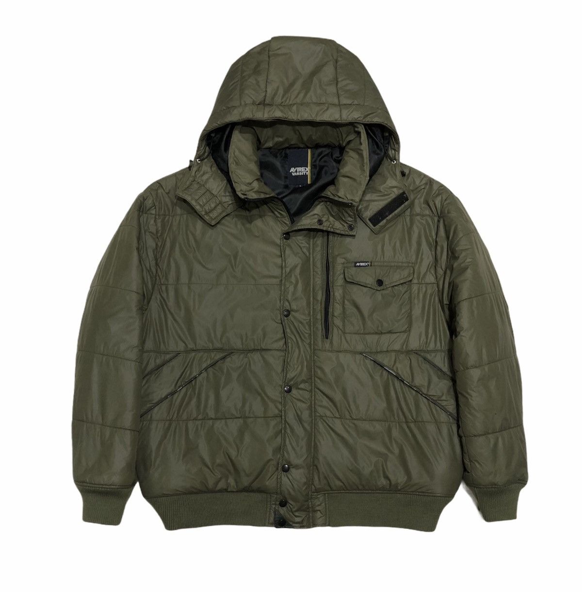 Avirex Avirex Varsity Hooded Puffer Jacket Size US XXL / EU 58 / 5 - 1 Thumbnail