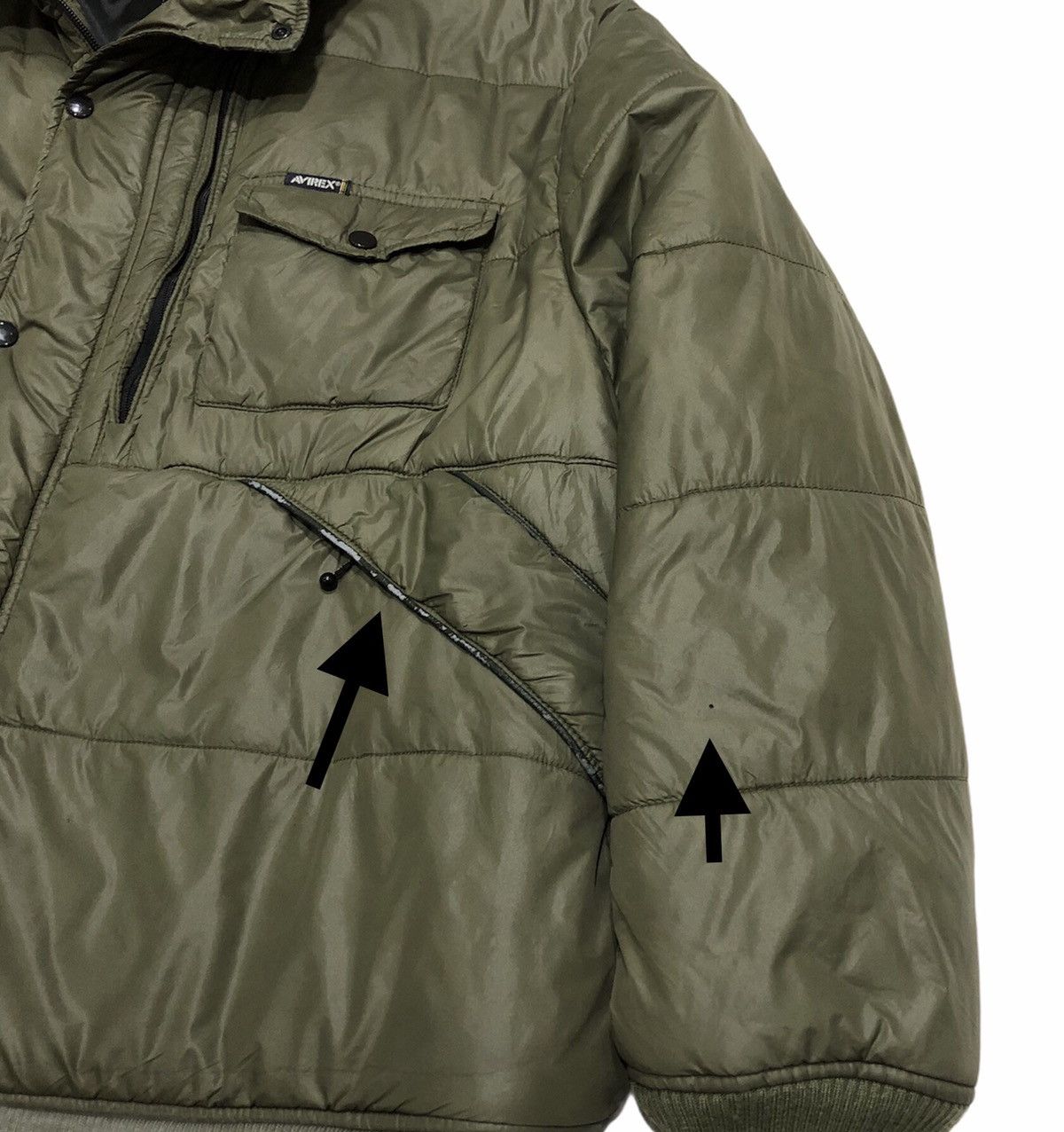 Avirex Avirex Varsity Hooded Puffer Jacket Size US XXL / EU 58 / 5 - 19 Thumbnail