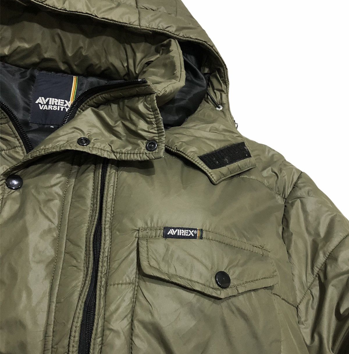Avirex Avirex Varsity Hooded Puffer Jacket Size US XXL / EU 58 / 5 - 3 Thumbnail