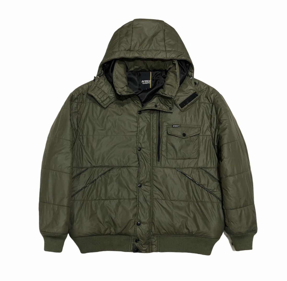 Avirex Avirex Varsity Hooded Puffer Jacket Size US XXL / EU 58 / 5 - 18 Thumbnail