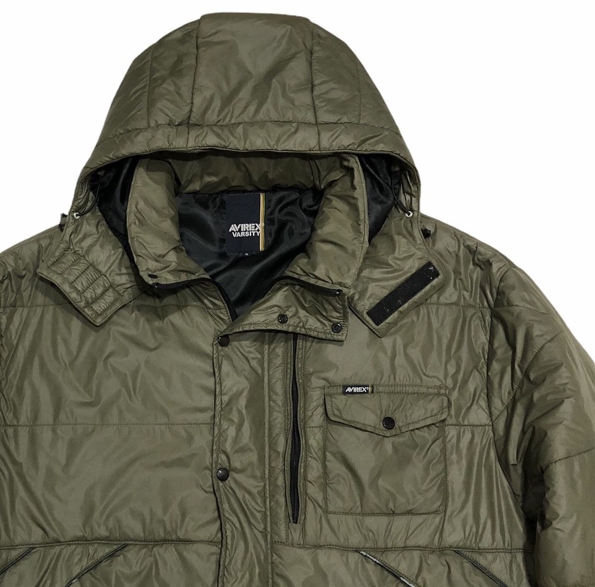 Avirex Avirex Varsity Hooded Puffer Jacket Size US XXL / EU 58 / 5 - 2 Thumbnail