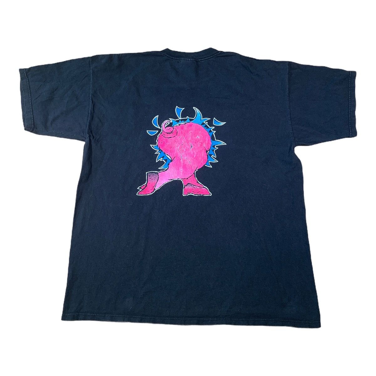 Vintage 90s Pigs On Tour Curling Double Sided T Shirt Made In 🇨🇦 Size US XL / EU 56 / 4 - 2 Thumbnail