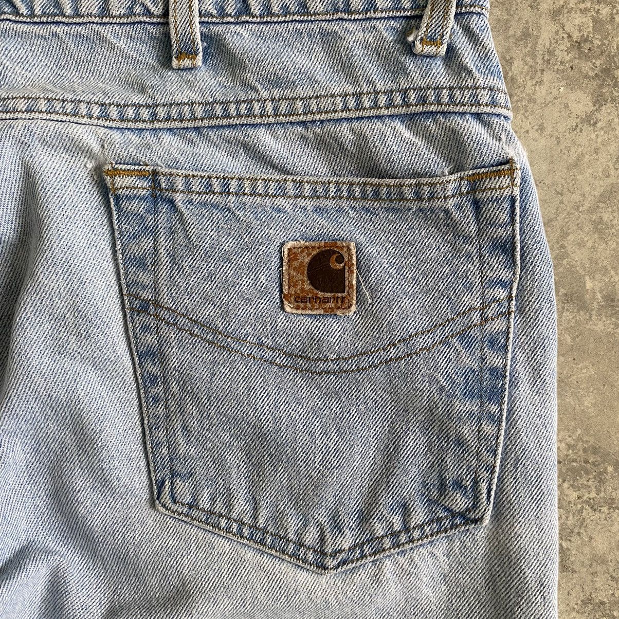 Carhartt × Vintage Vintage Carhartt Relaxed Fit Light Blue Denim Jeans Size US 35 - 14 Thumbnail