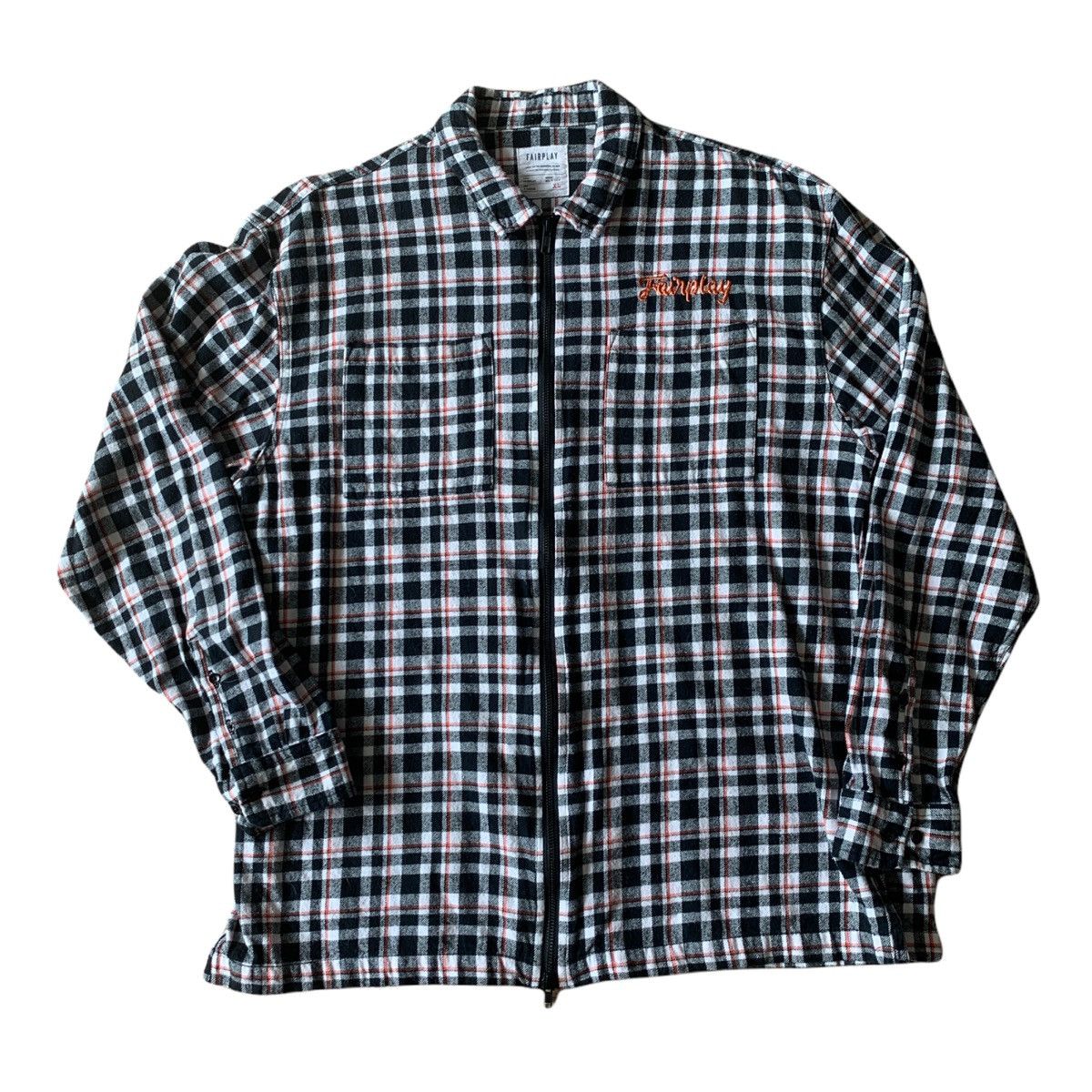 Fairplay FairPlay Plaid Zip Up Flannel Shirt Size US XL / EU 56 / 4 - 3 Thumbnail