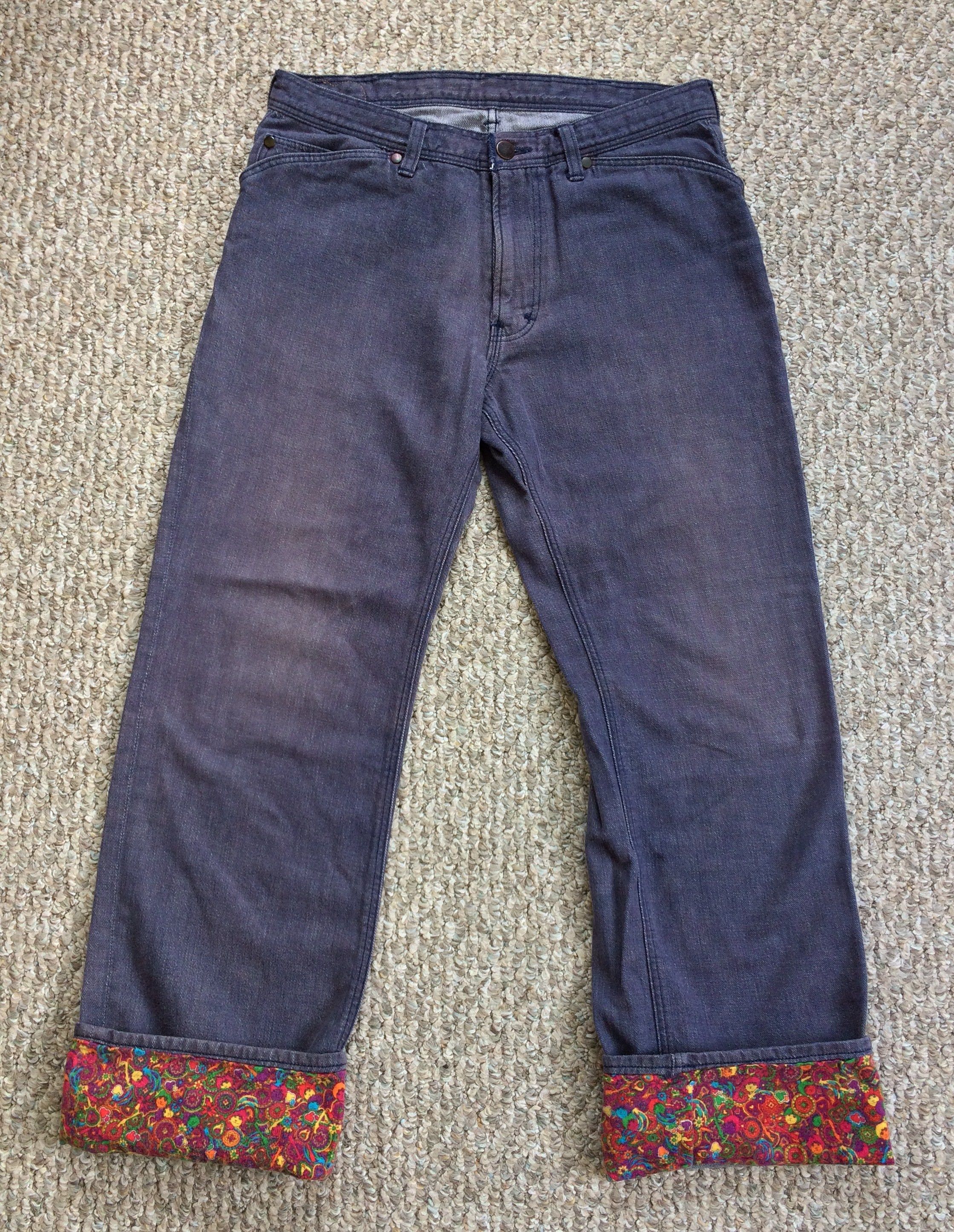 Number (N)ine FW03 Psychadelic Beatles Lined Denim Size US 31 - 1 Thumbnail