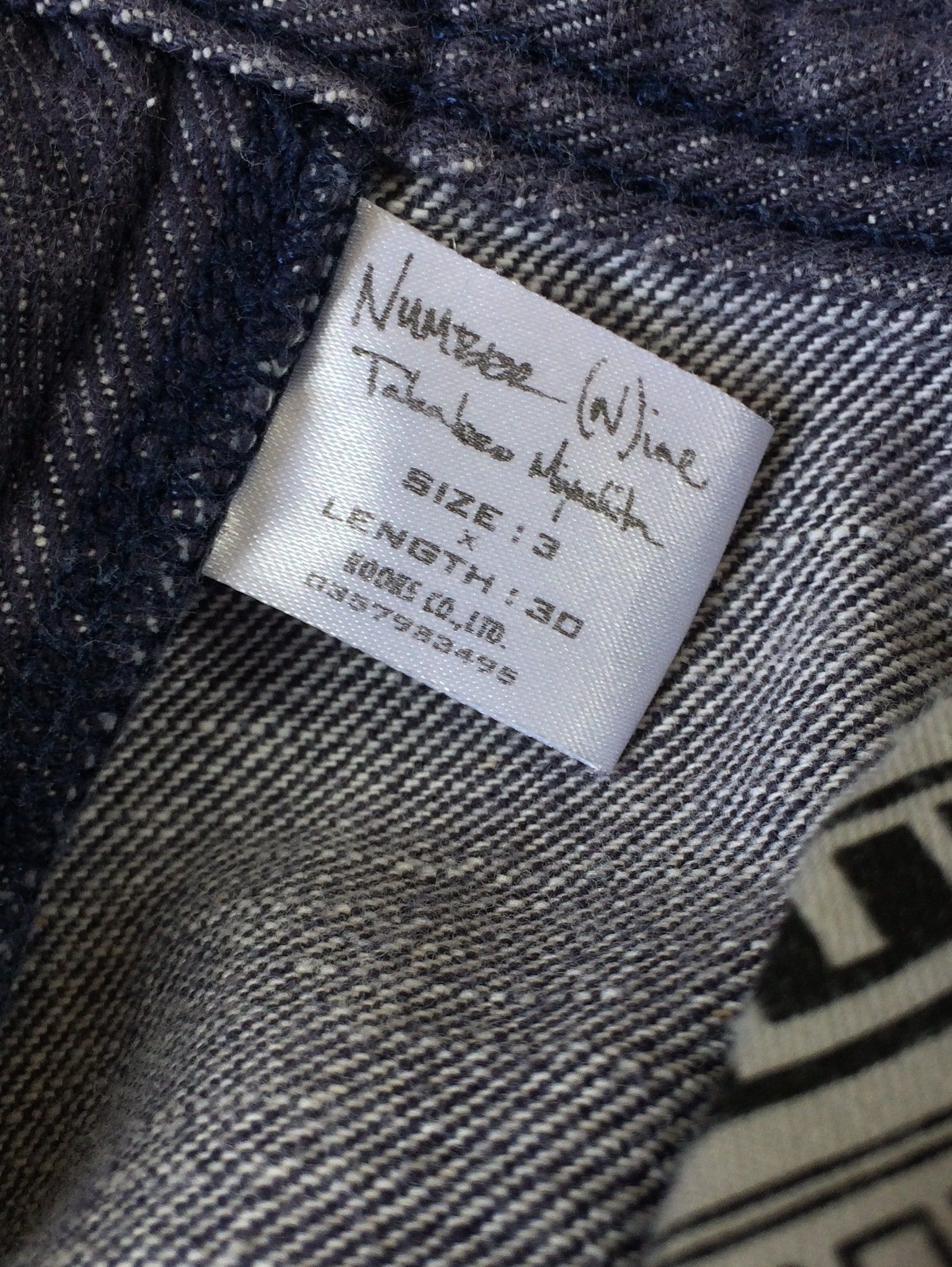 Number (N)ine FW03 Psychadelic Beatles Lined Denim Size US 31 - 6 Thumbnail