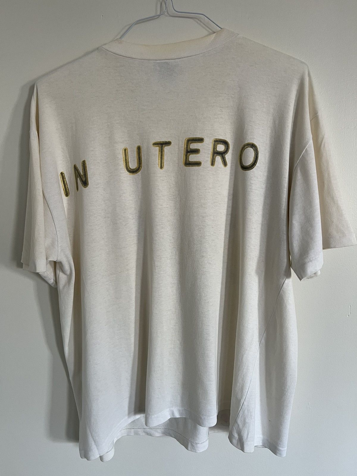 Vintage Vintage Nirvana In Utero single-stitched t-shirt, L, AU Size US L / EU 52-54 / 3 - 12 Thumbnail