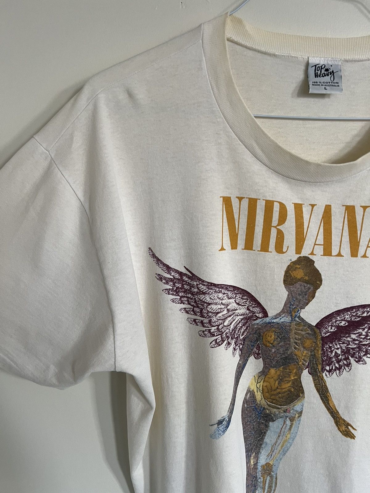 Vintage Vintage Nirvana In Utero single-stitched t-shirt, L, AU Size US L / EU 52-54 / 3 - 5 Thumbnail