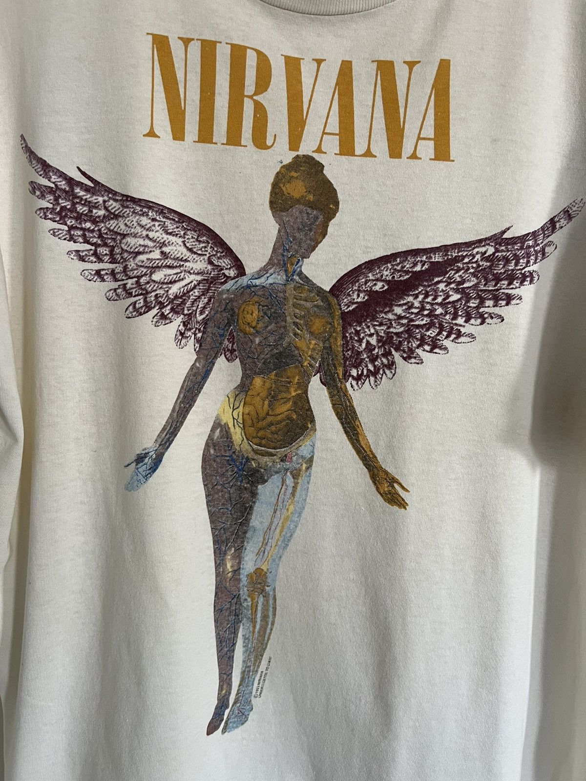 Vintage Vintage Nirvana In Utero single-stitched t-shirt, L, AU Size US L / EU 52-54 / 3 - 2 Thumbnail