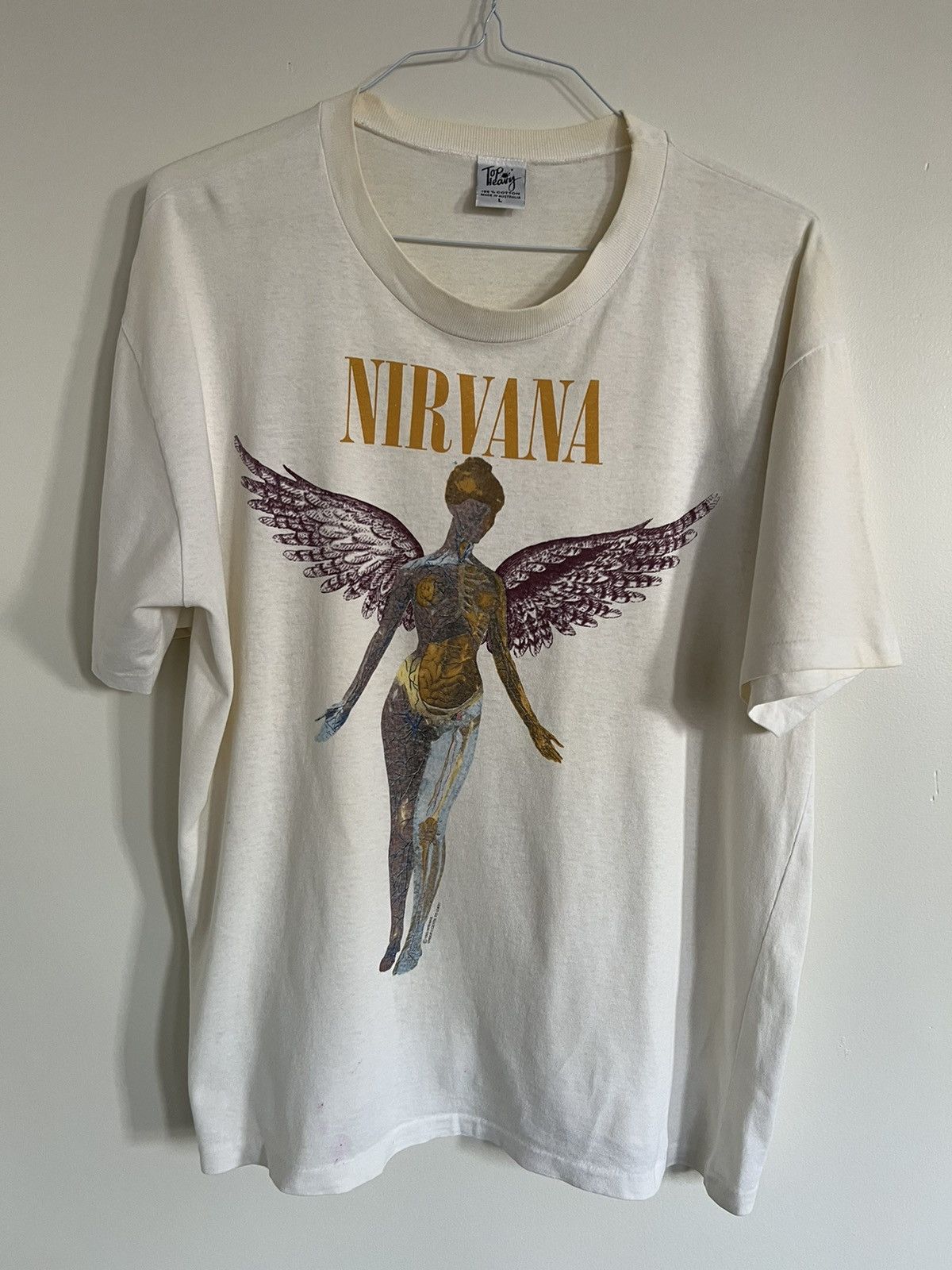 Vintage Vintage Nirvana In Utero single-stitched t-shirt, L, AU Size US L / EU 52-54 / 3 - 1 Thumbnail