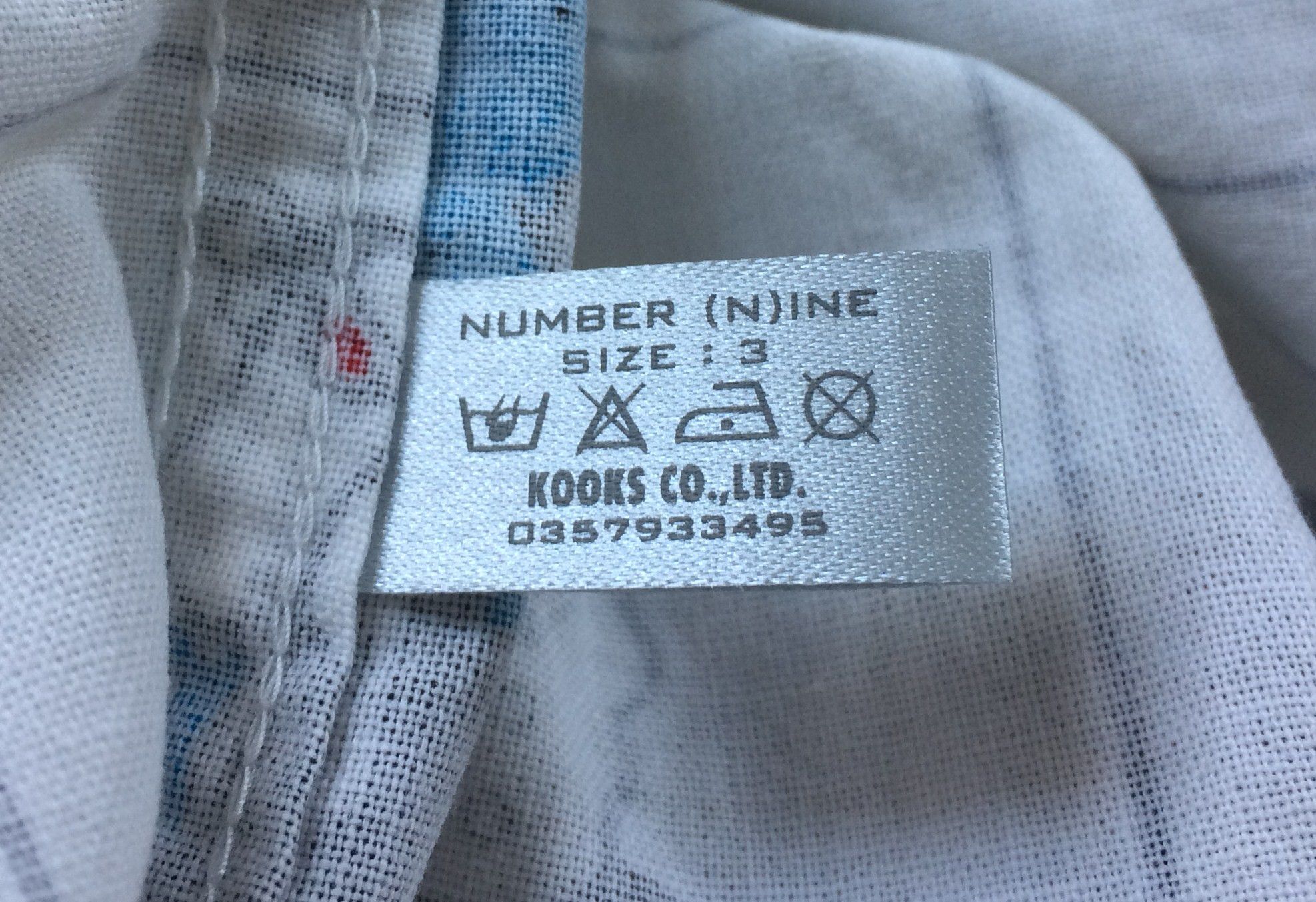 Number (N)ine SS02 Middle Finger Shirt w/tag Size US L / EU 52-54 / 3 - 4 Thumbnail